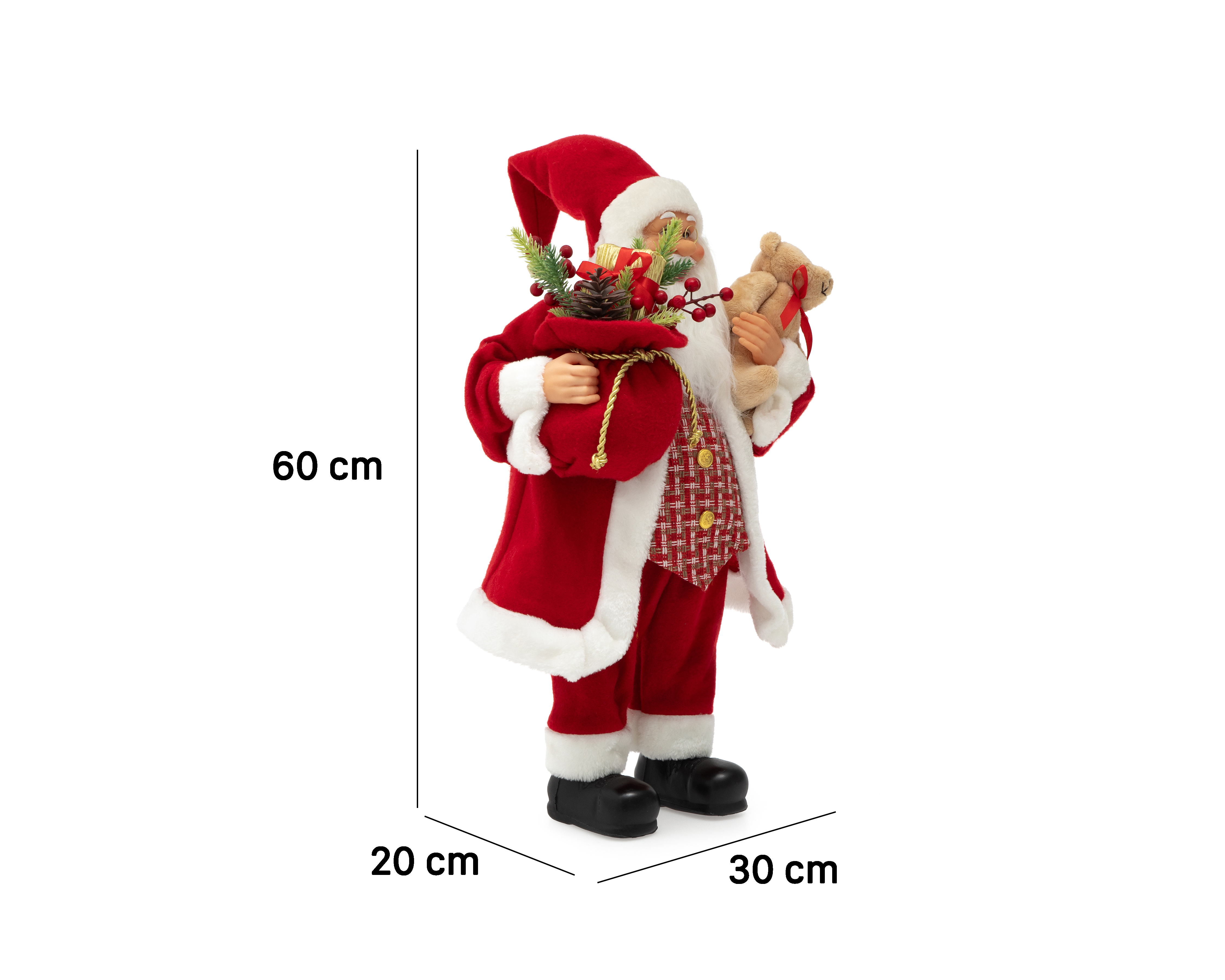 Foto 7 pulgar | Foto 6 | Figura Decorativa Navideña Papá Noel de Plástico