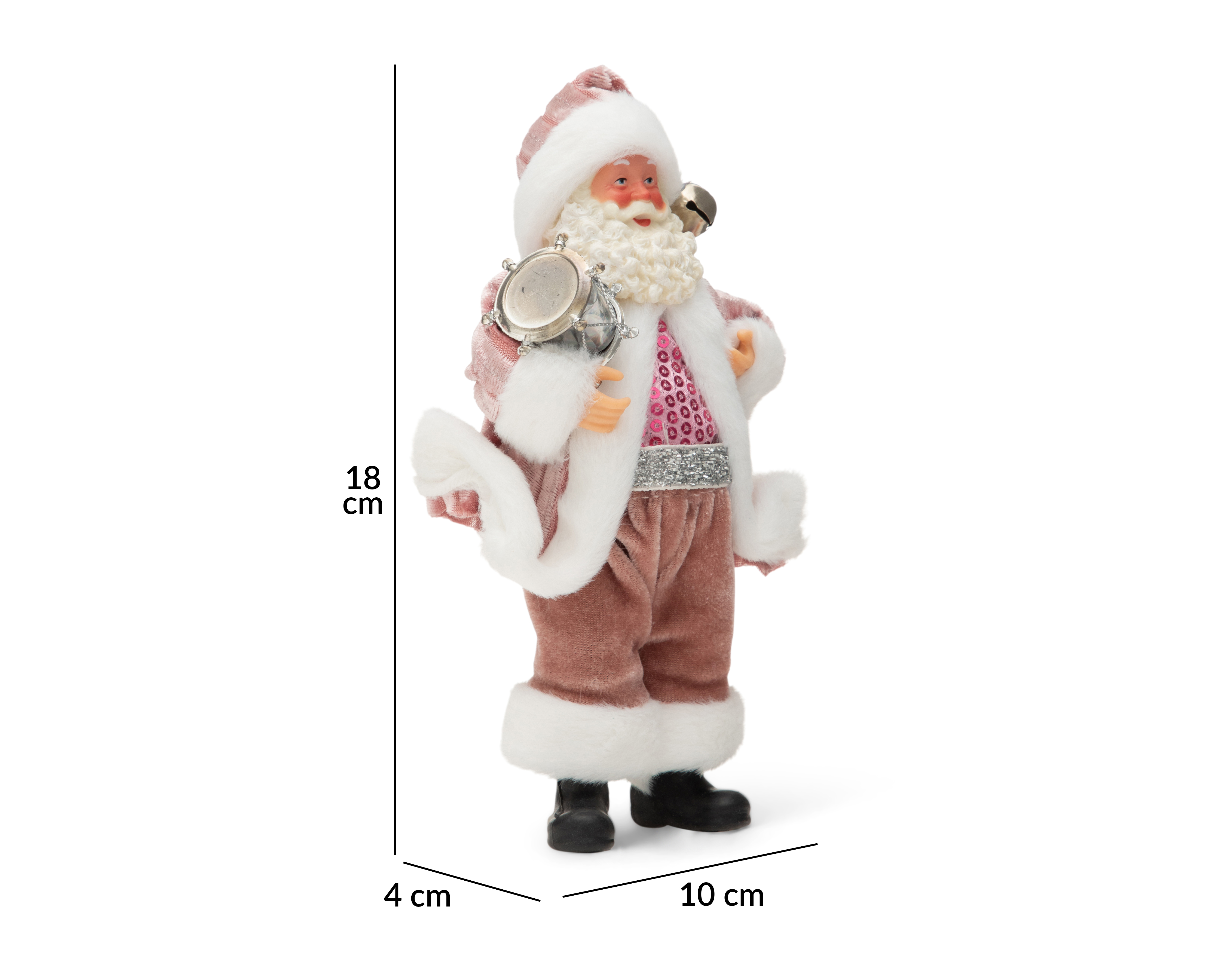 Foto 7 pulgar | Foto 6 | Figura Decorativa Santa Claus de Navidad de Plástico