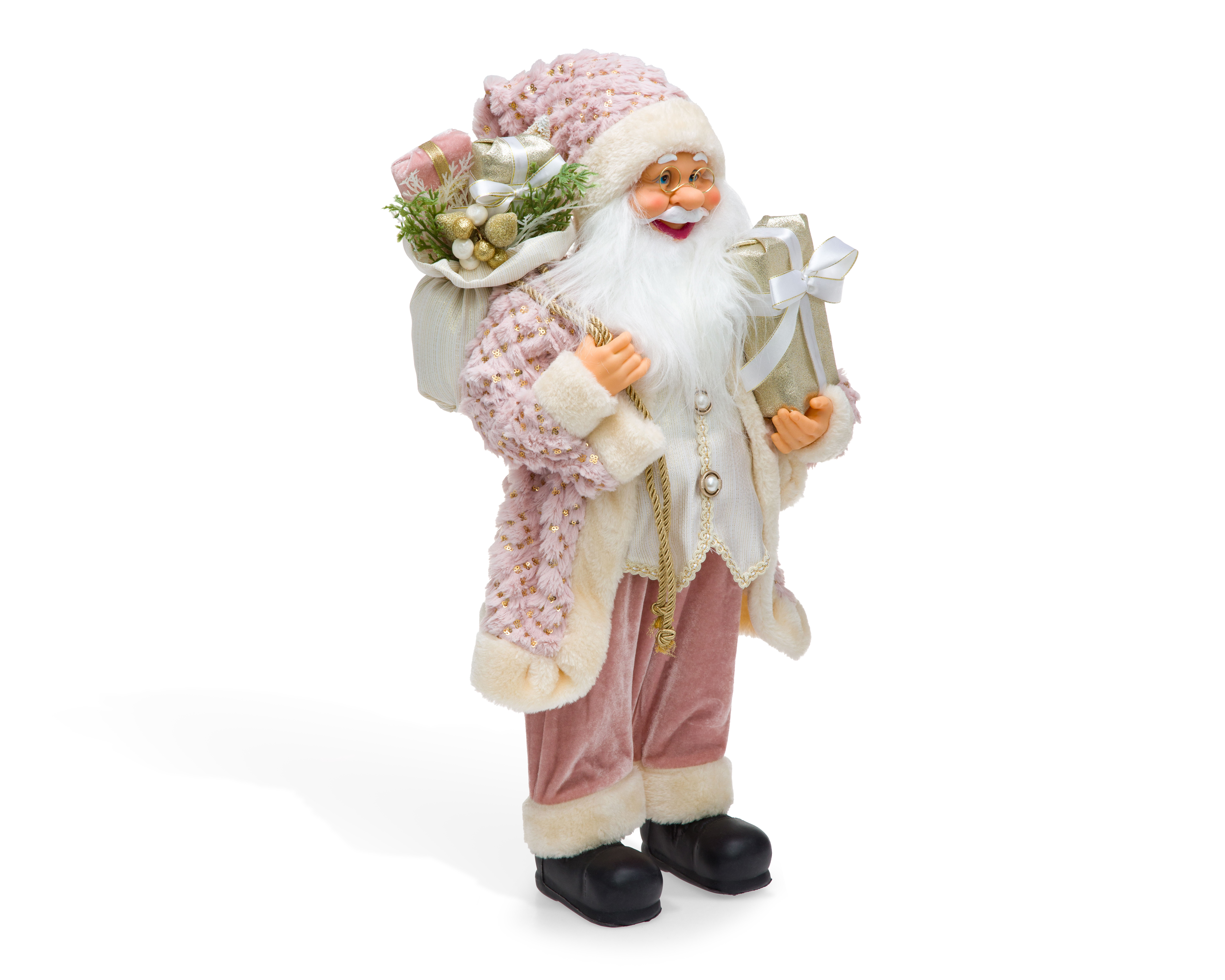 Figura Decorativa Navideña Santa de Plástico