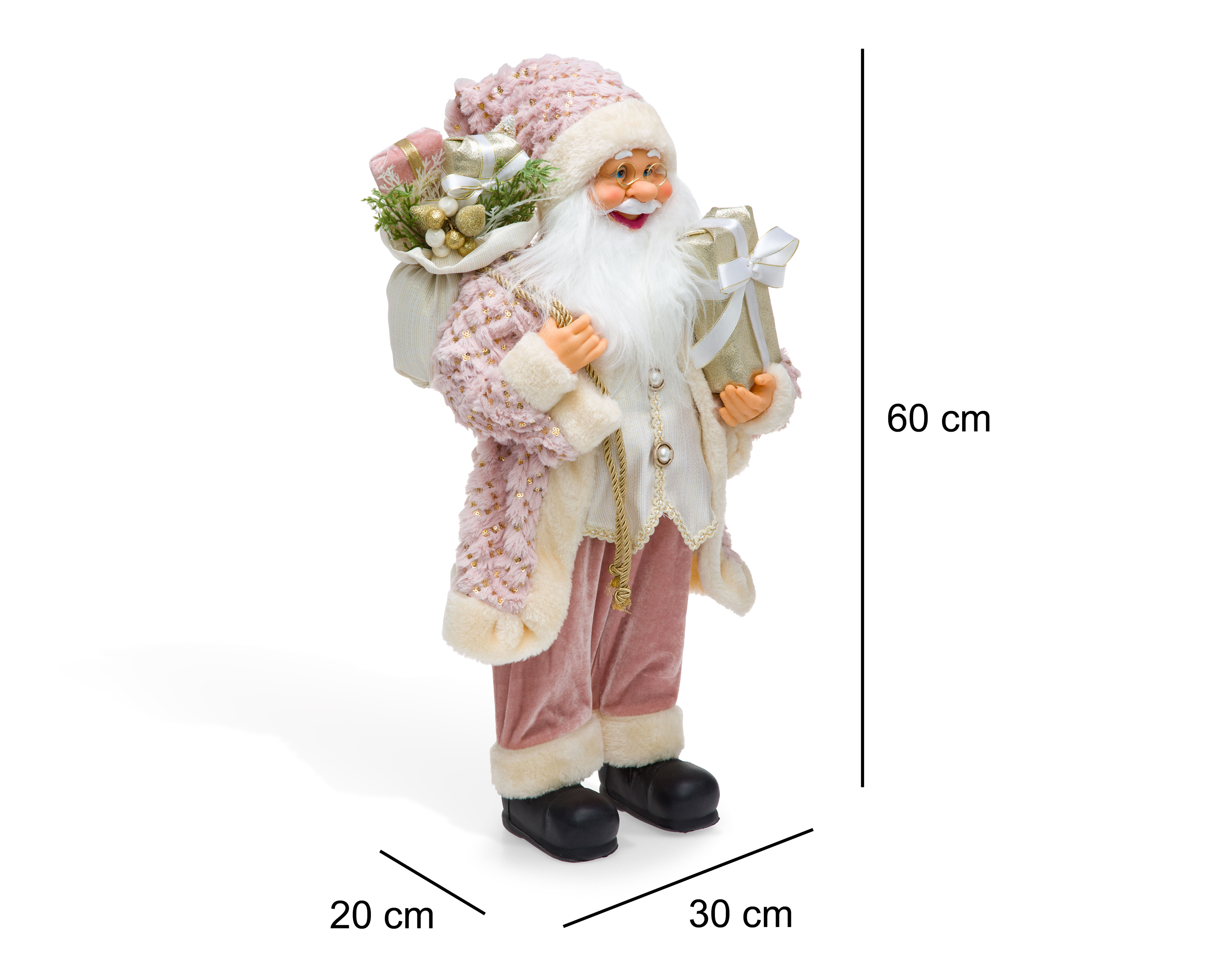 Foto 6 | Foto 6 | Figura Decorativa Navideña Santa de Plástico