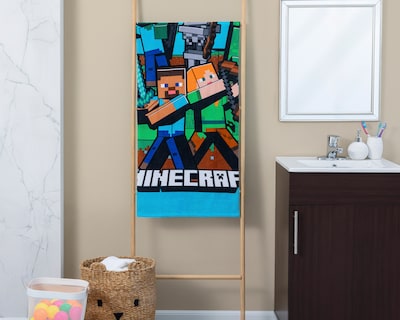 Foto 4 | Foto 4 | Toalla de Baño Minecraft Estampada