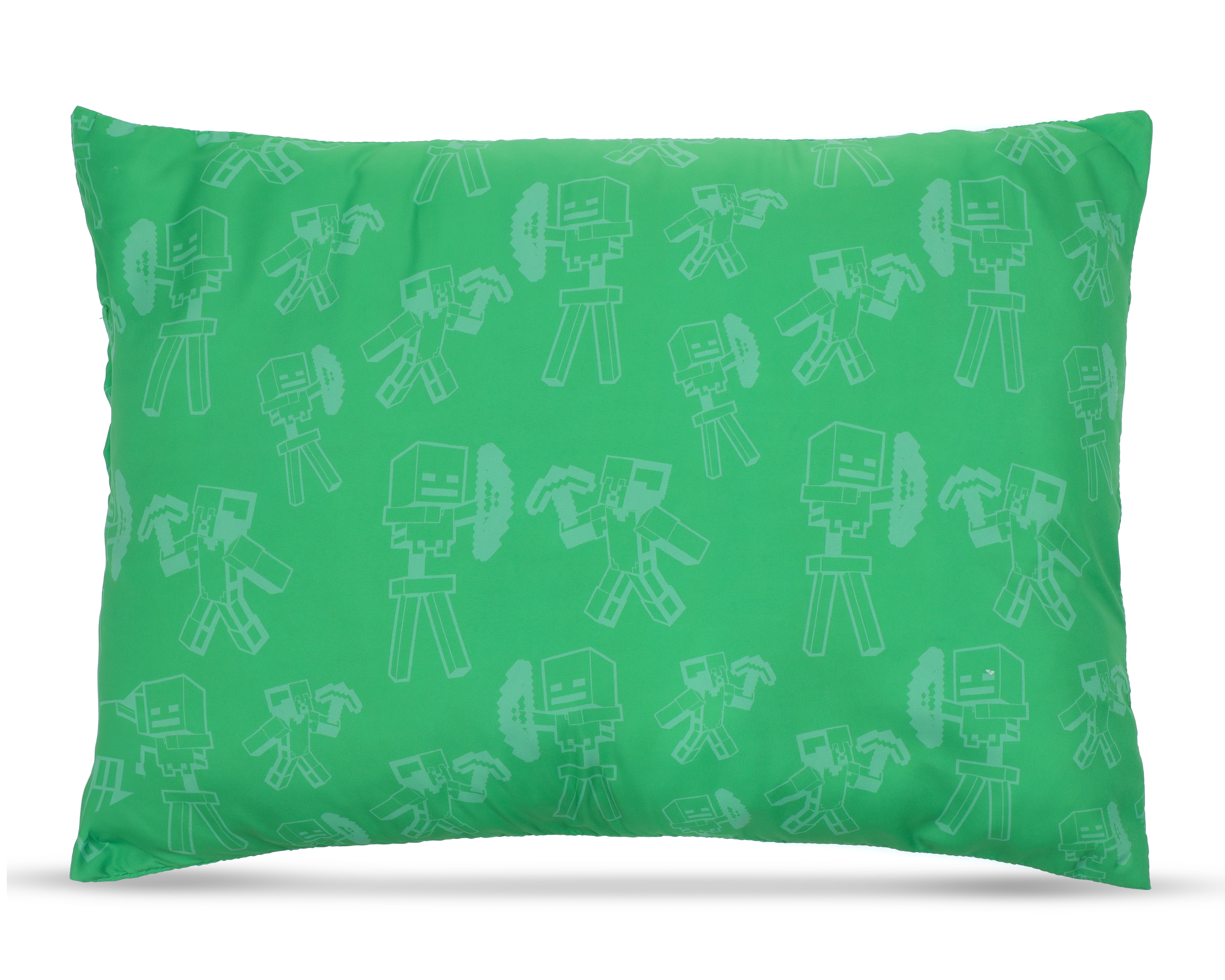 Foto 4 pulgar | Foto 3 | Almohada Minecraft Estándar Suave