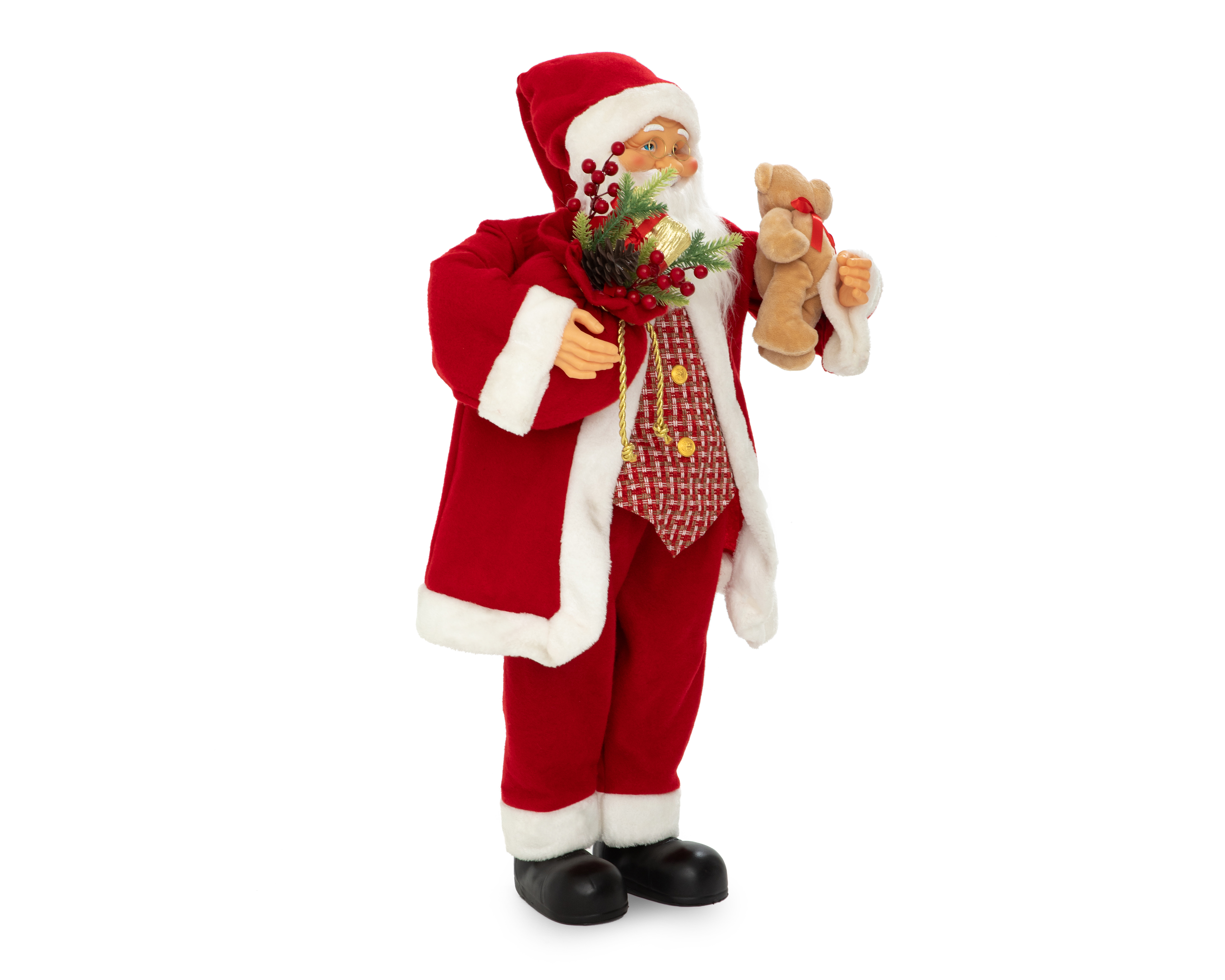 Figura Decorativa Navideña Papa Noel de Plástico