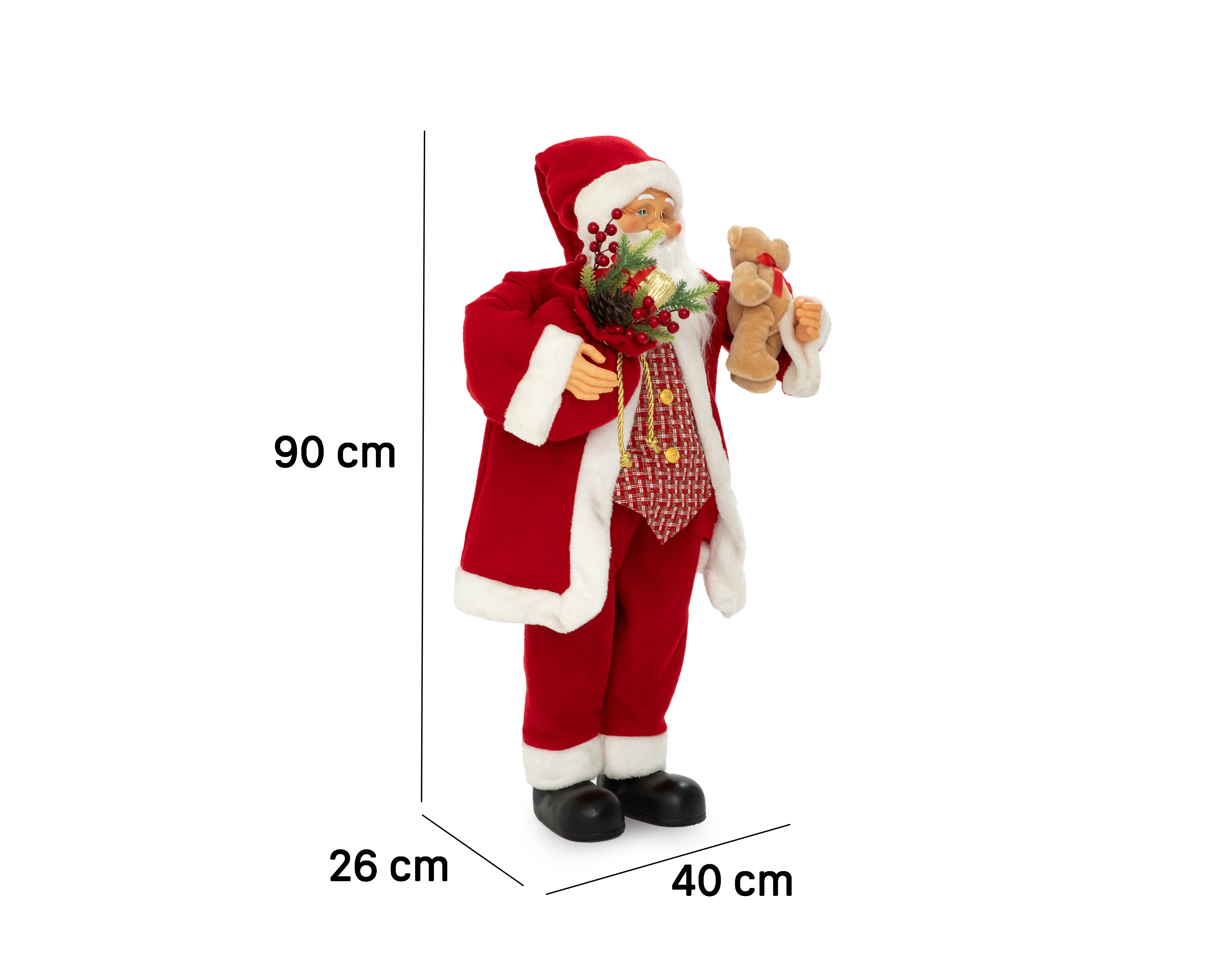 Foto 6 | Foto 6 | Figura Decorativa Navideña Papa Noel de Plástico
