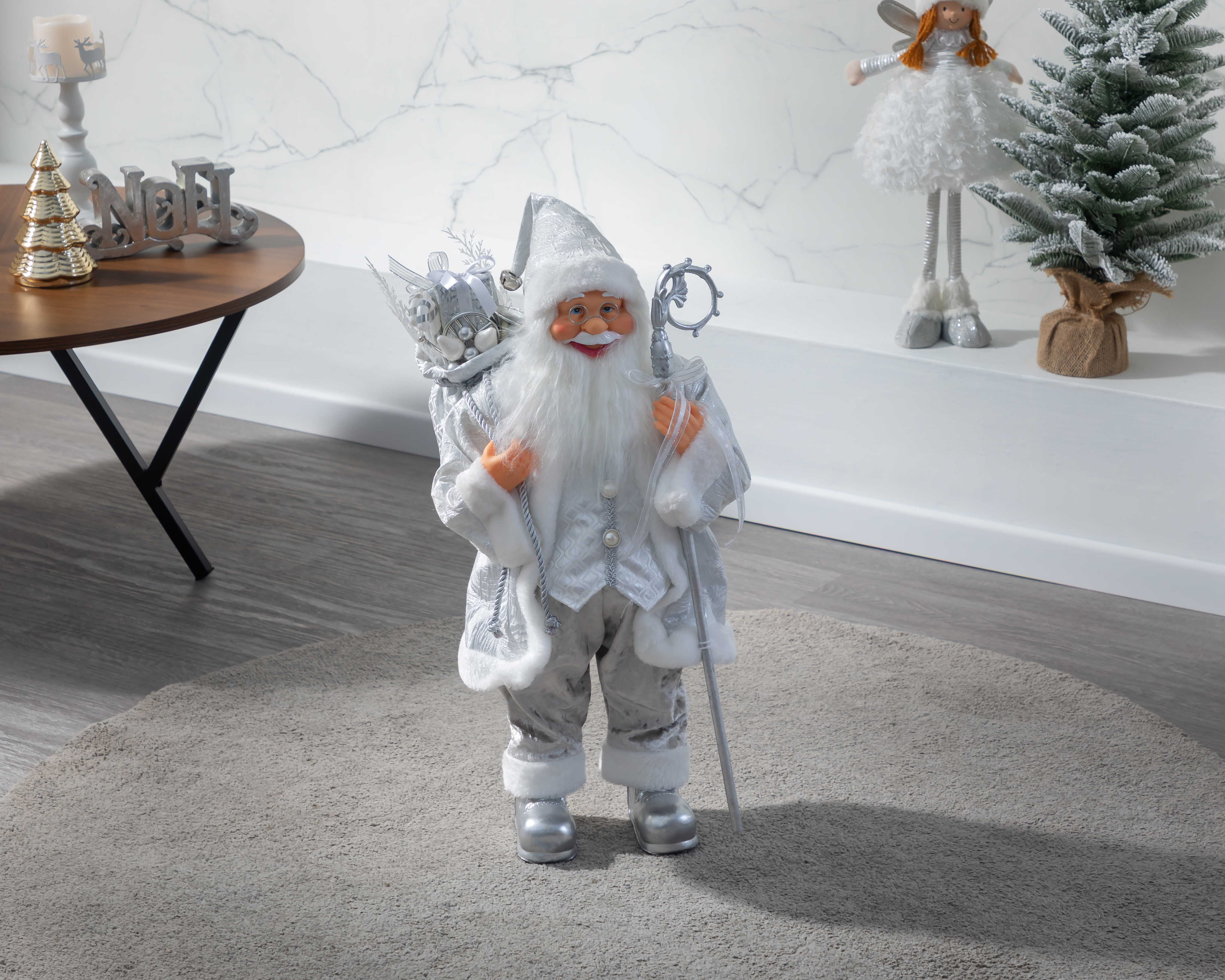 Foto 6 pulgar | Foto 5 | Figura Decorativa Santa Claus de Navidad Nikolaus de Plástico