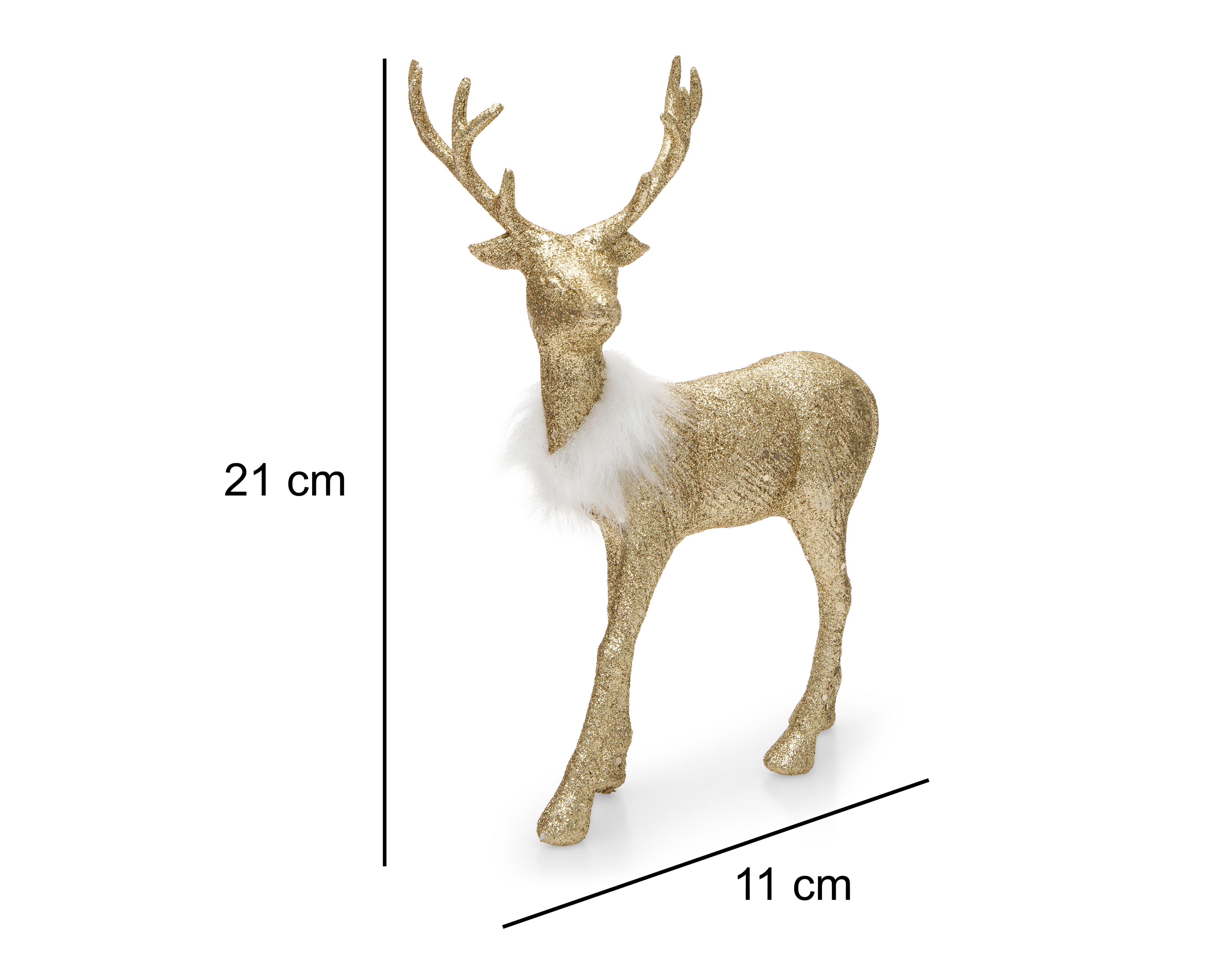 Foto 7 | Foto 7 | Figura Decorativa de Reno Navideño Dashers de Plástico 2 Piezas