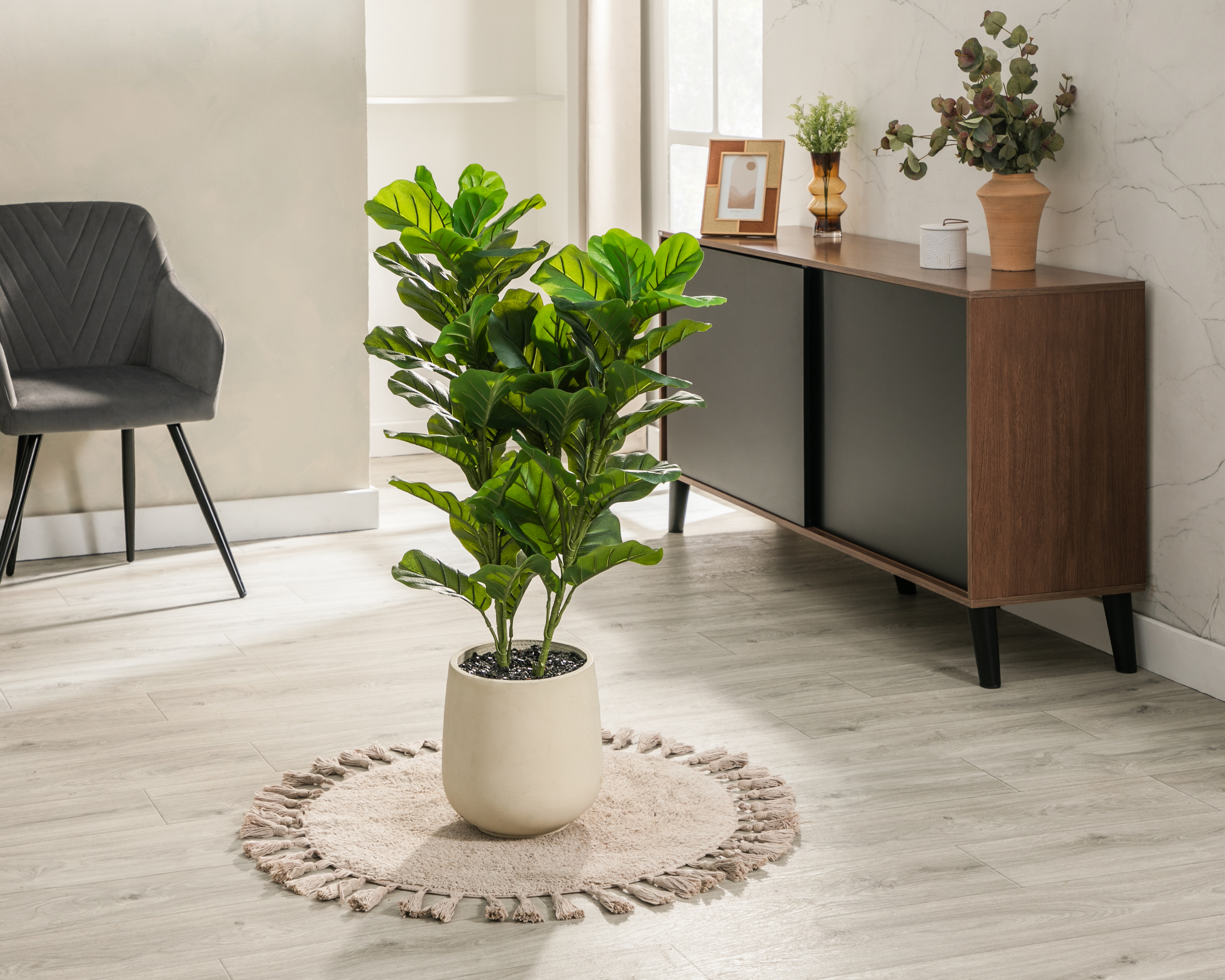 Foto 5 pulgar | Foto 4 | Ficus Artificial con Maceta Starhaus 115 cm