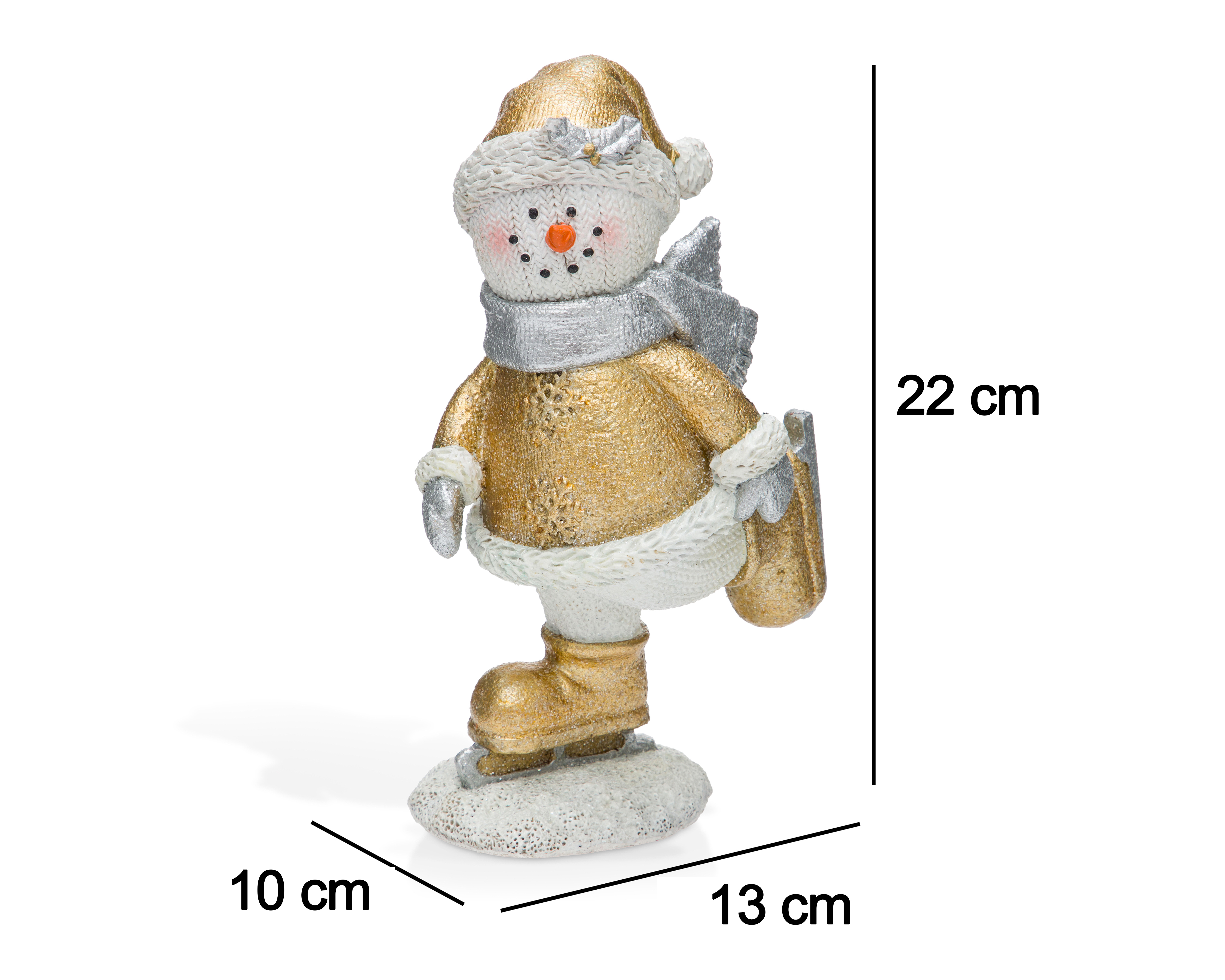 Foto 7 pulgar | Foto 6 | Figura Decorativa Muñeco de Nieve Navideño Patis de Poliresina