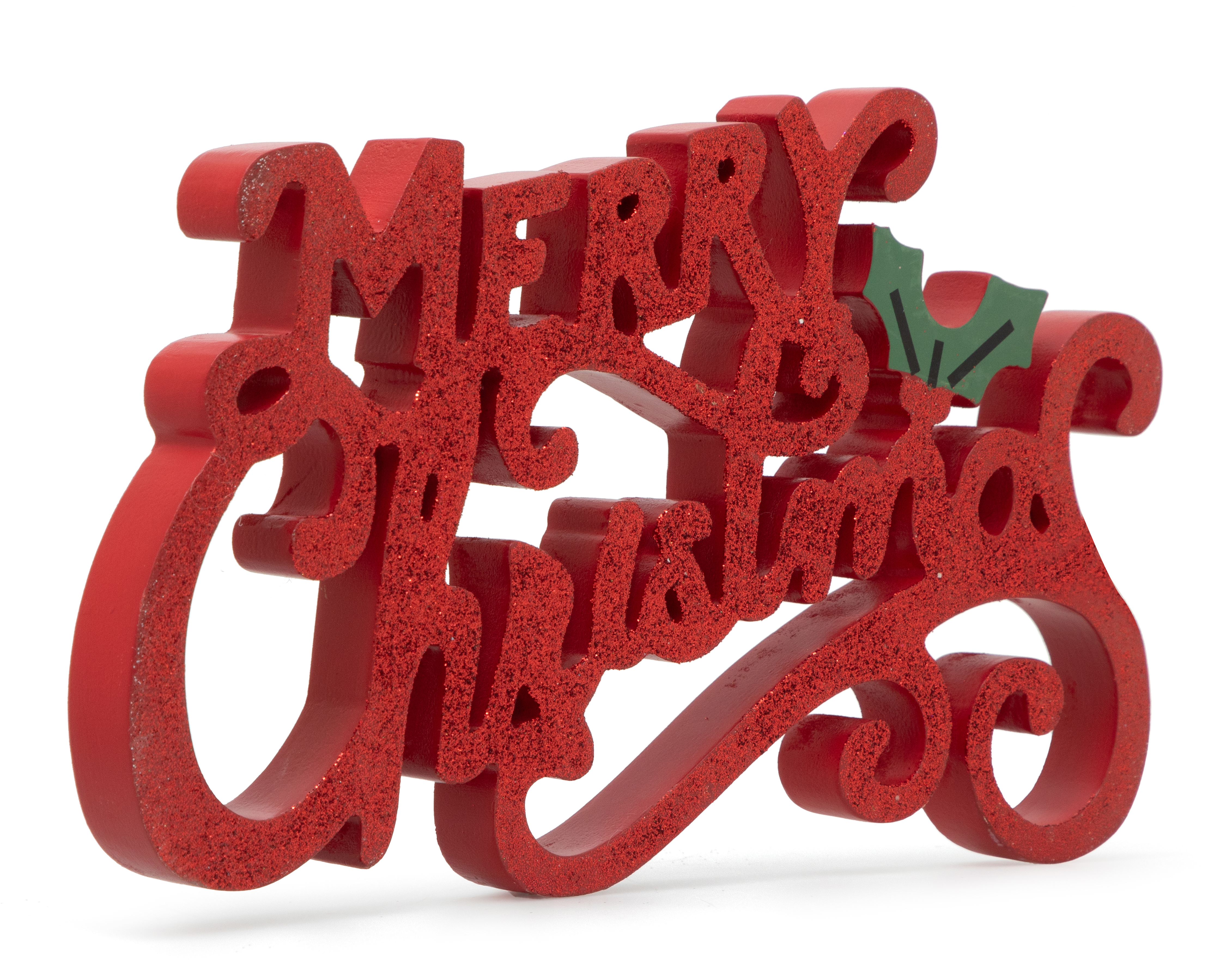 Letrero Decorativo Merry Red de Madera
