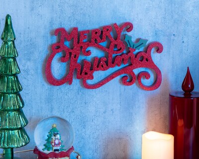 Foto 5 | Foto 5 | Letrero Decorativo Merry Red de Madera