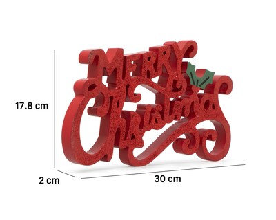 Foto 6 | Foto 6 | Letrero Decorativo Merry Red de Madera