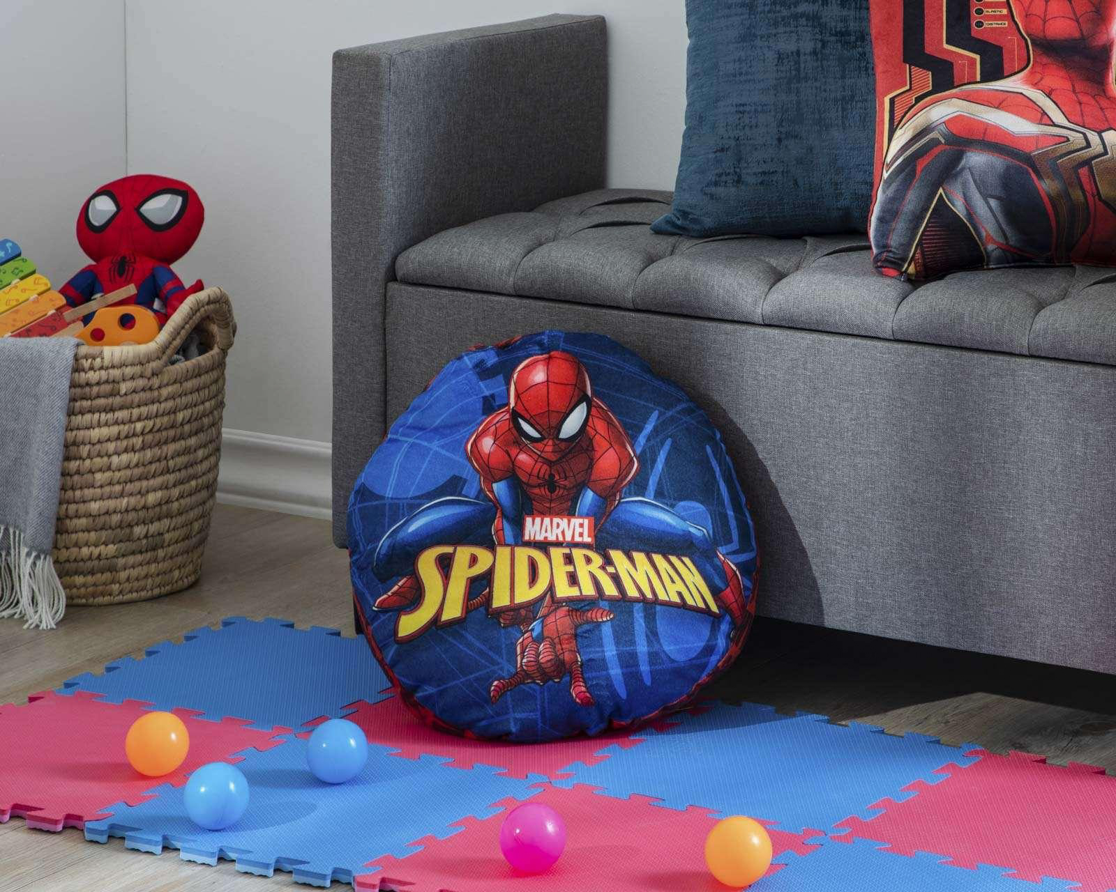 Foto 6 | Foto 6 | Cojín Decorativo Round Spider-Man