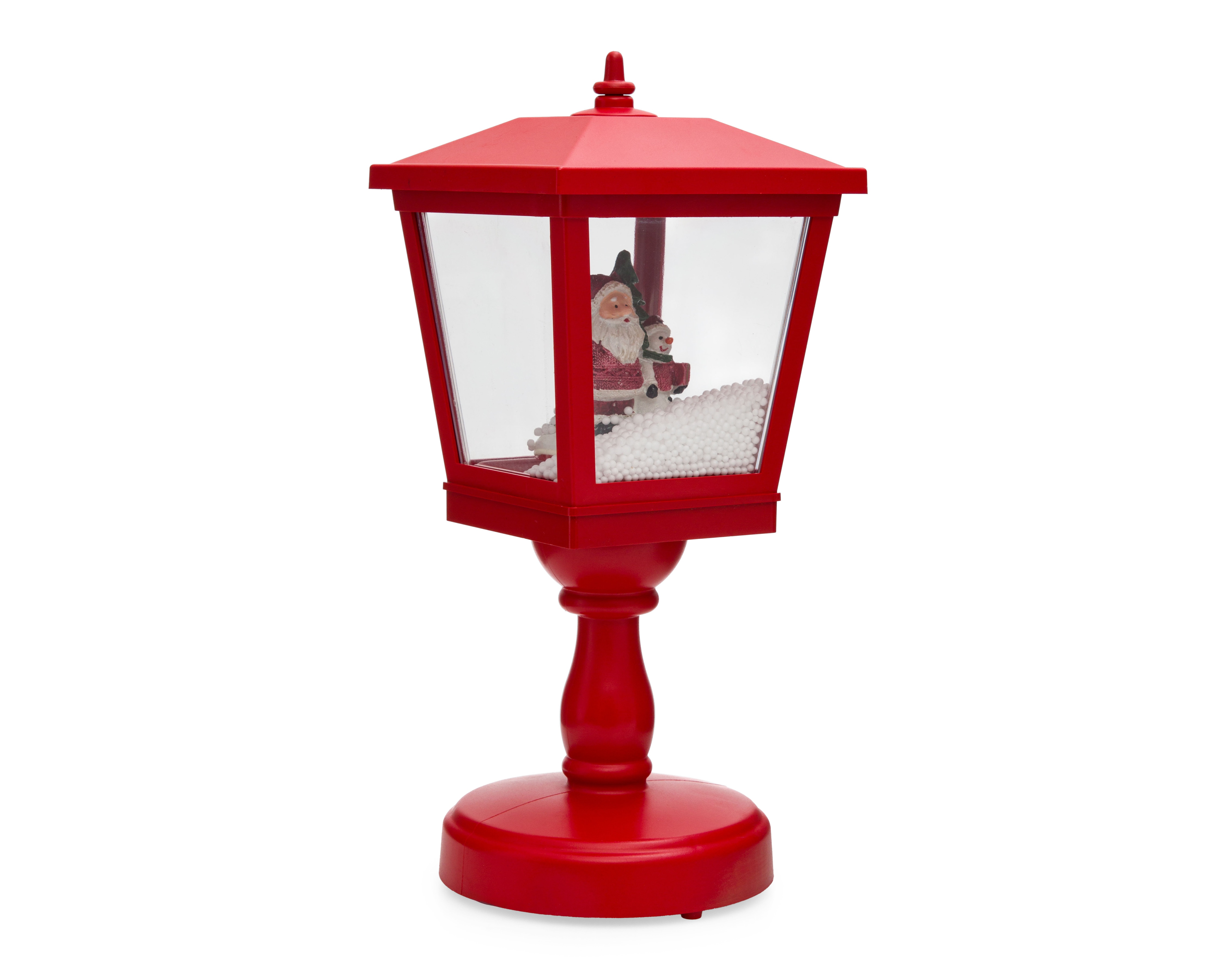 Figura Decorativa Faro Navideño Starhaus Santa Farol de Poliestireno