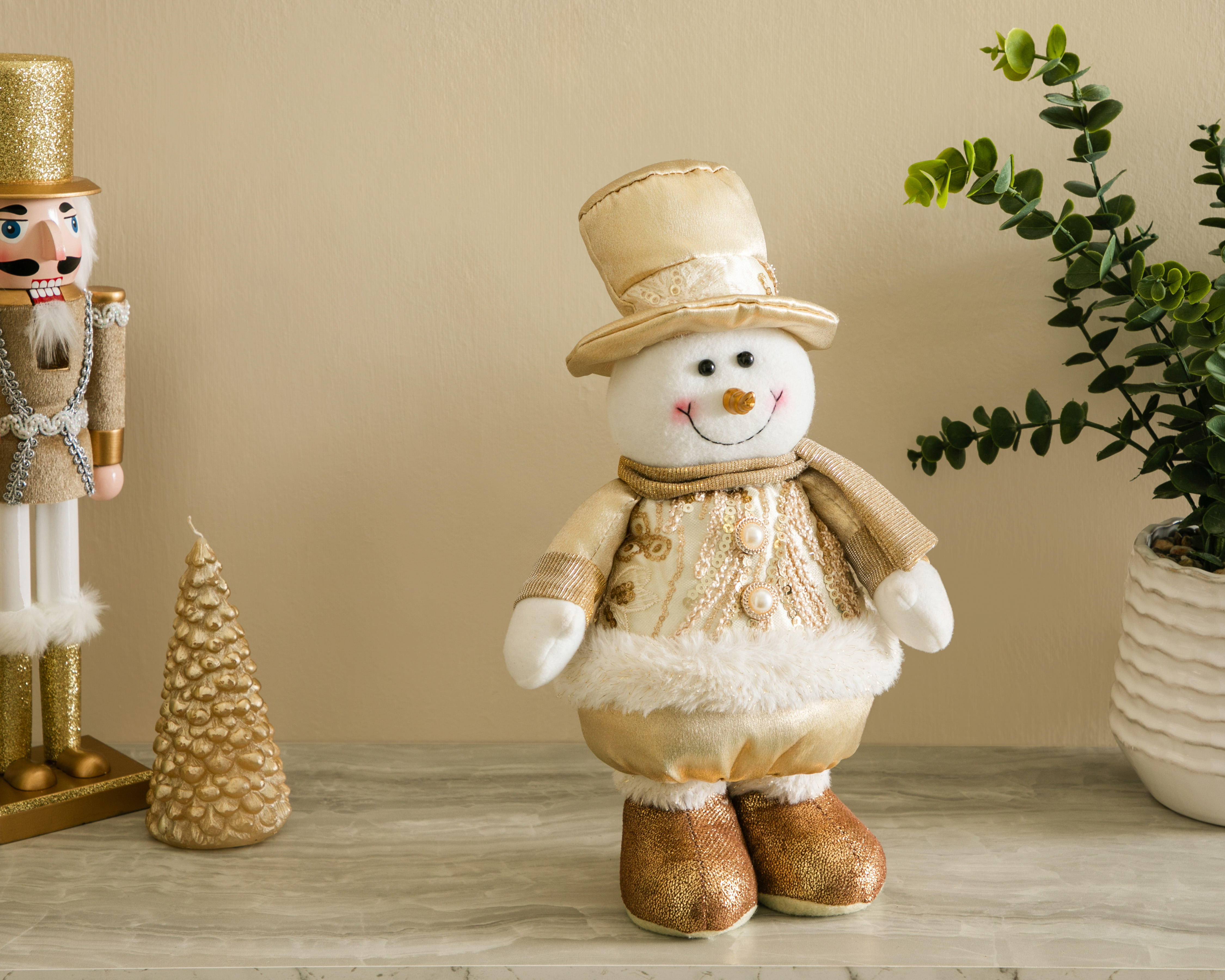 Foto 5 | Foto 5 | Figura Decorativa de Mono de Nieve de Navidad Billy de Poliéster
