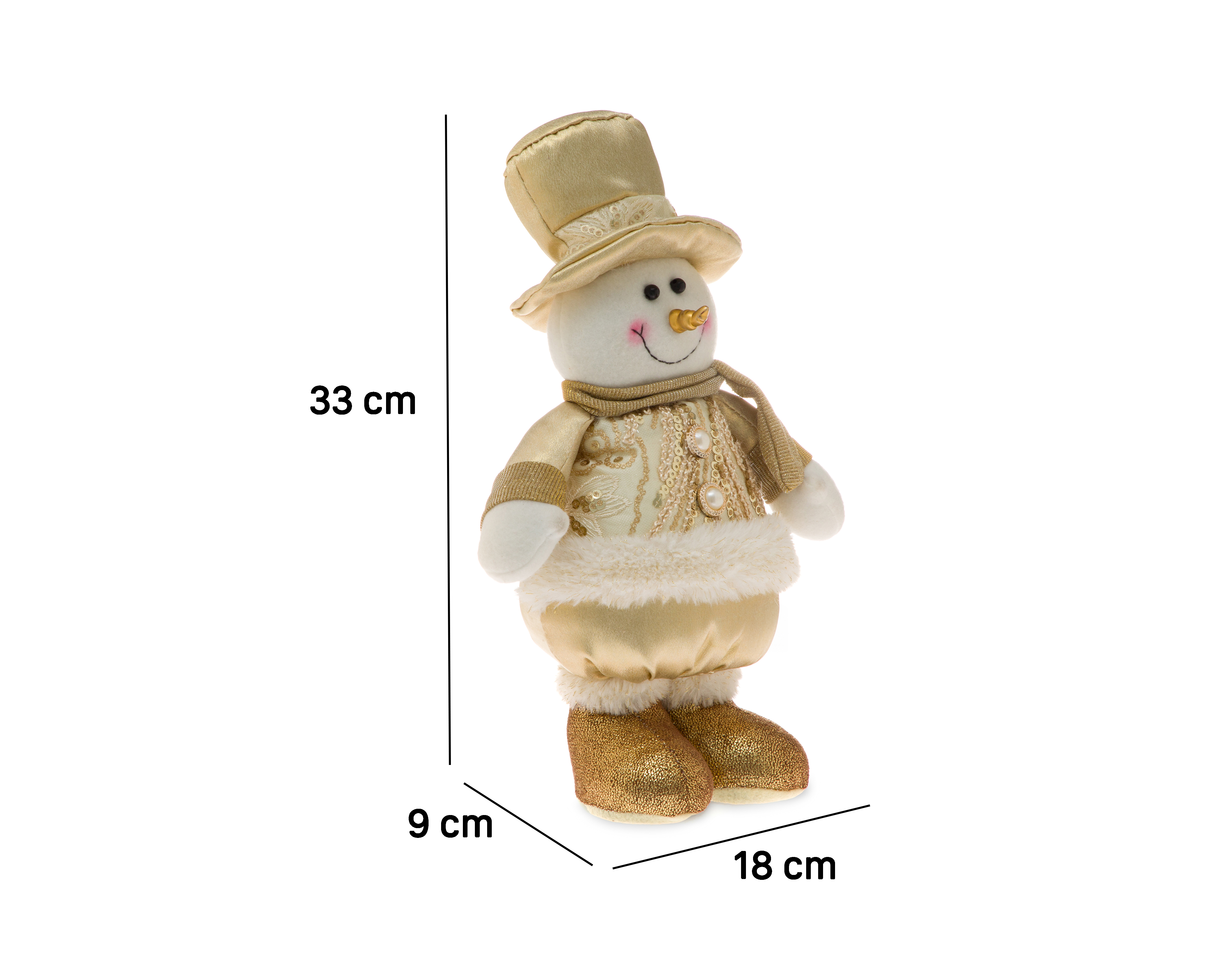 Foto 6 | Foto 6 | Figura Decorativa de Mono de Nieve de Navidad Billy de Poliéster