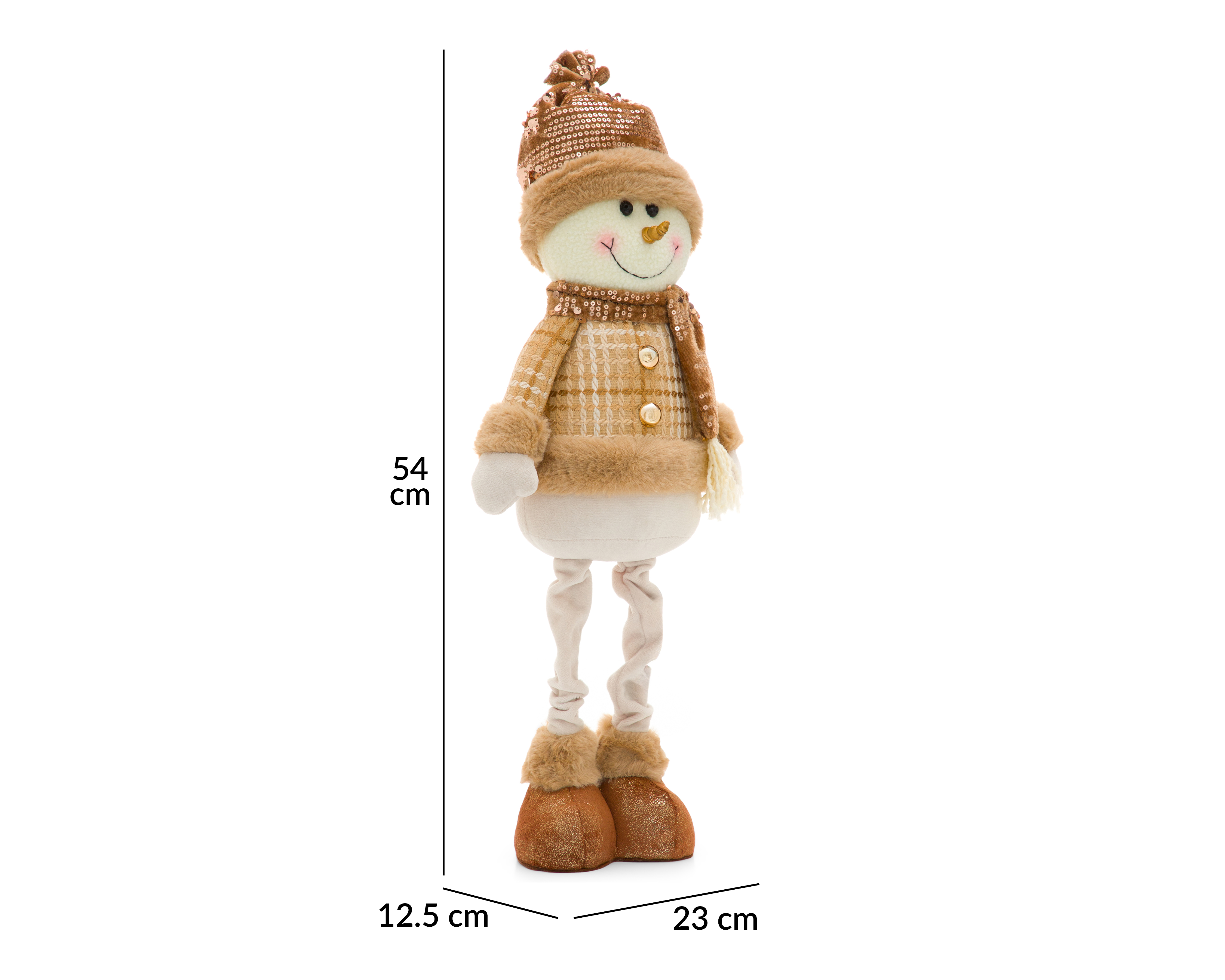 Foto 7 pulgar | Foto 6 | Figura Decorativa Mono de Nieve de Navidad Manolo de Poliéster