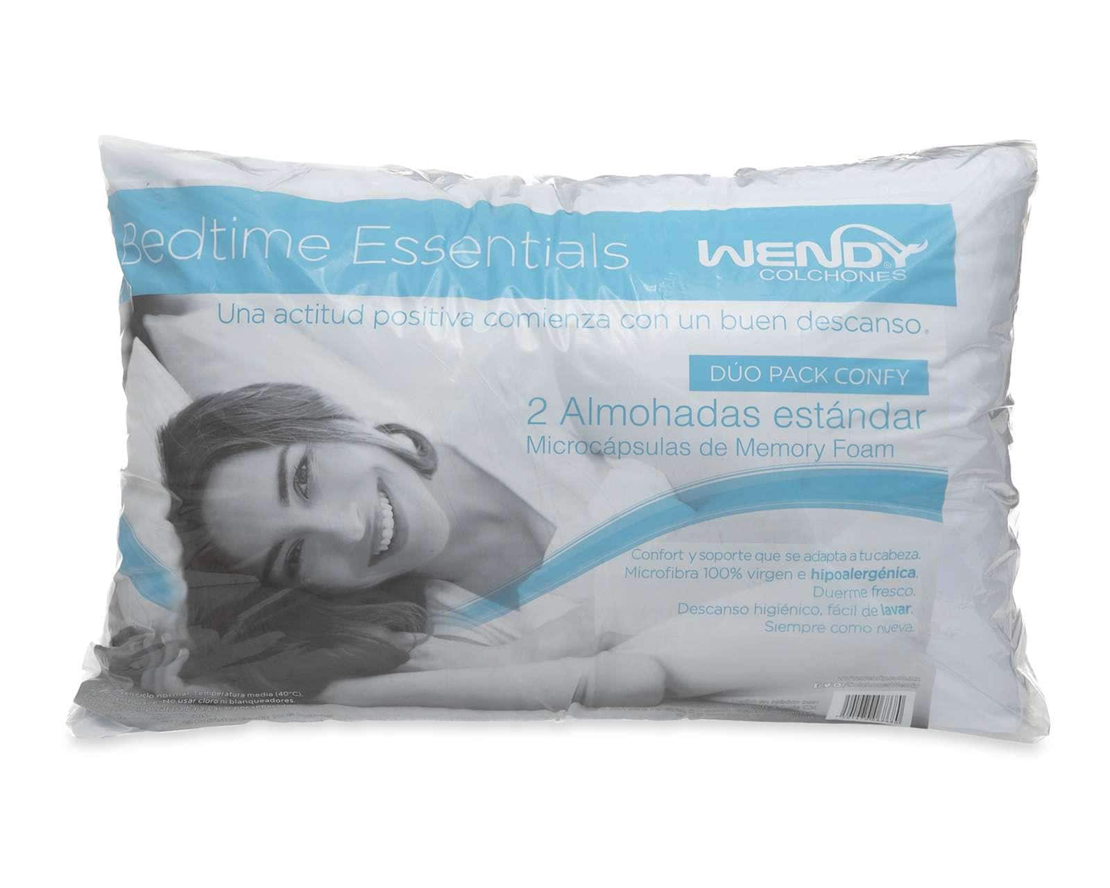 Foto 1 | Foto 1 | Almohada Wendy Memory Foam Estándar Suave 2 Piezas