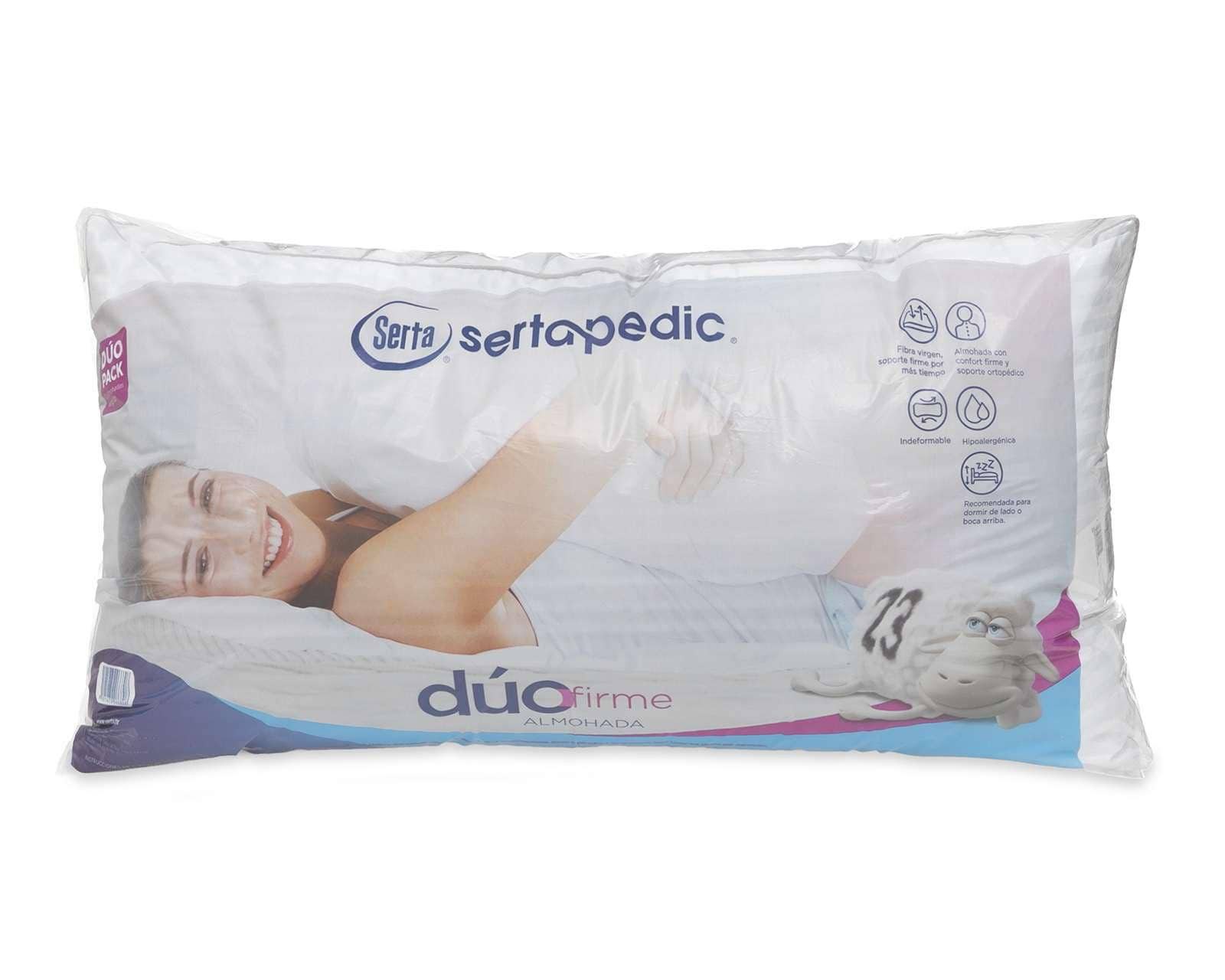 Almohada Serta King Size Firme 2 Piezas