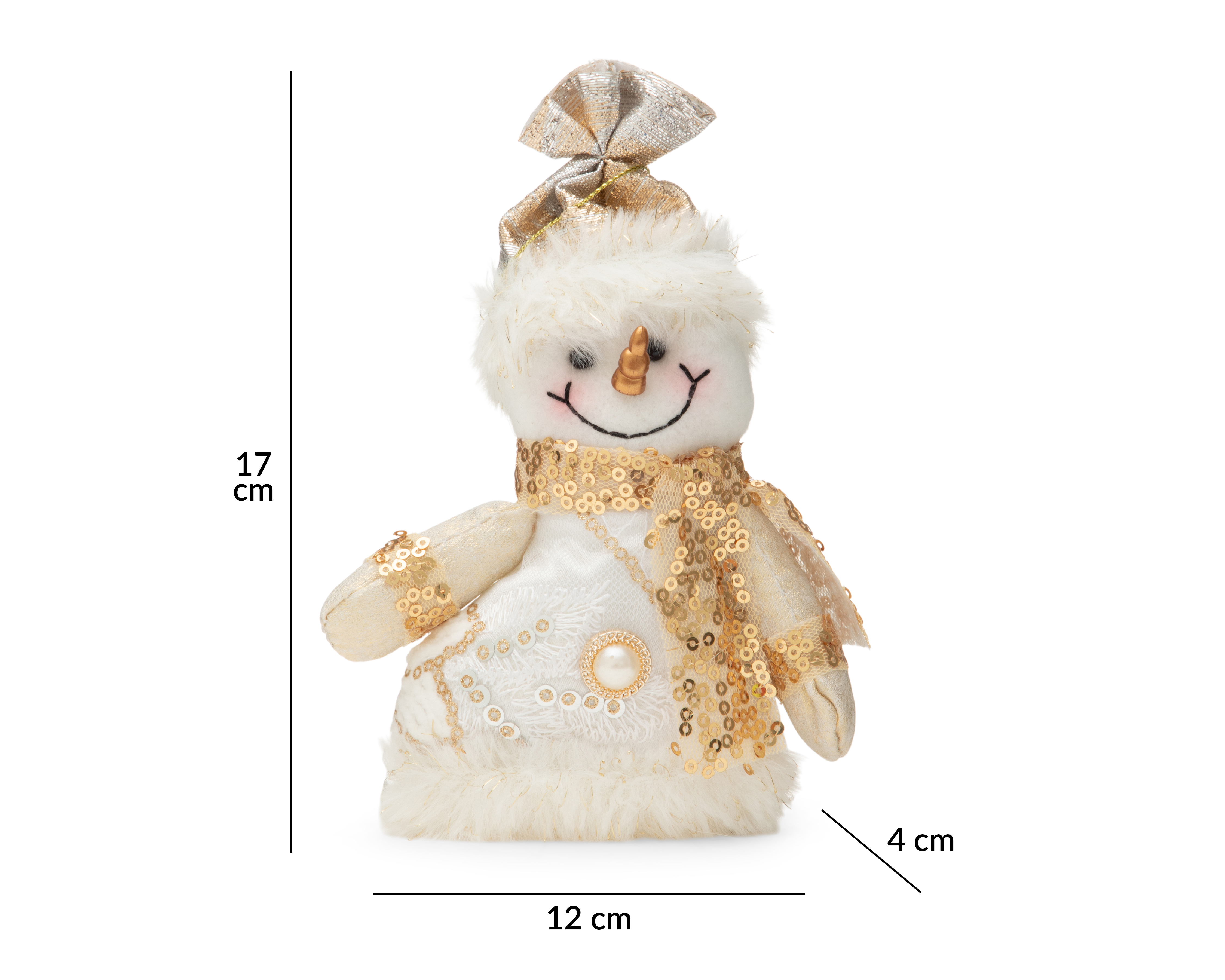 Foto 5 pulgar | Foto 4 | Figura Decorativa Muñeco de Nieve Navideño de Poliéster