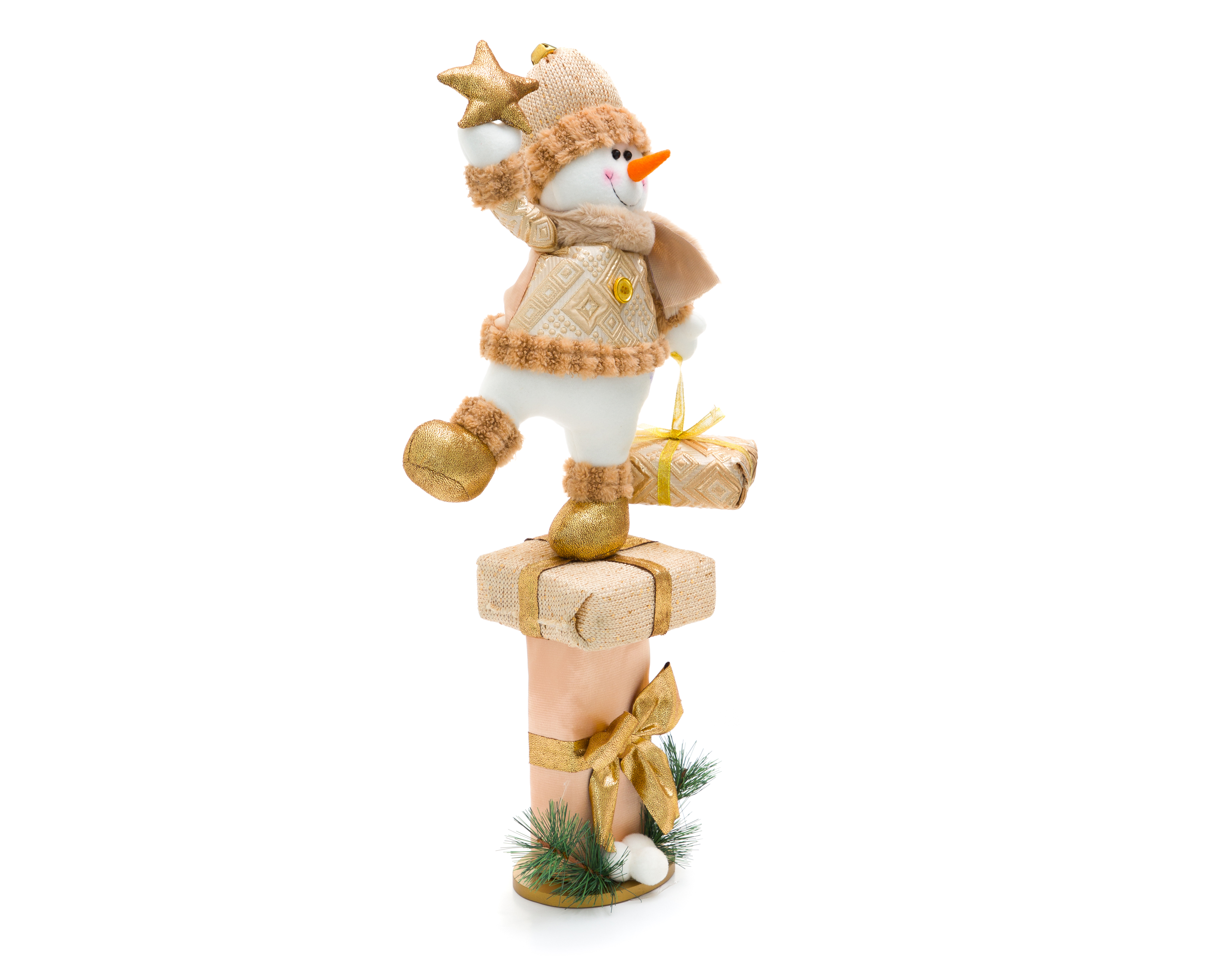 Figura Decorativa Mono de Nieve de Navidad Jimmy de Poliéster