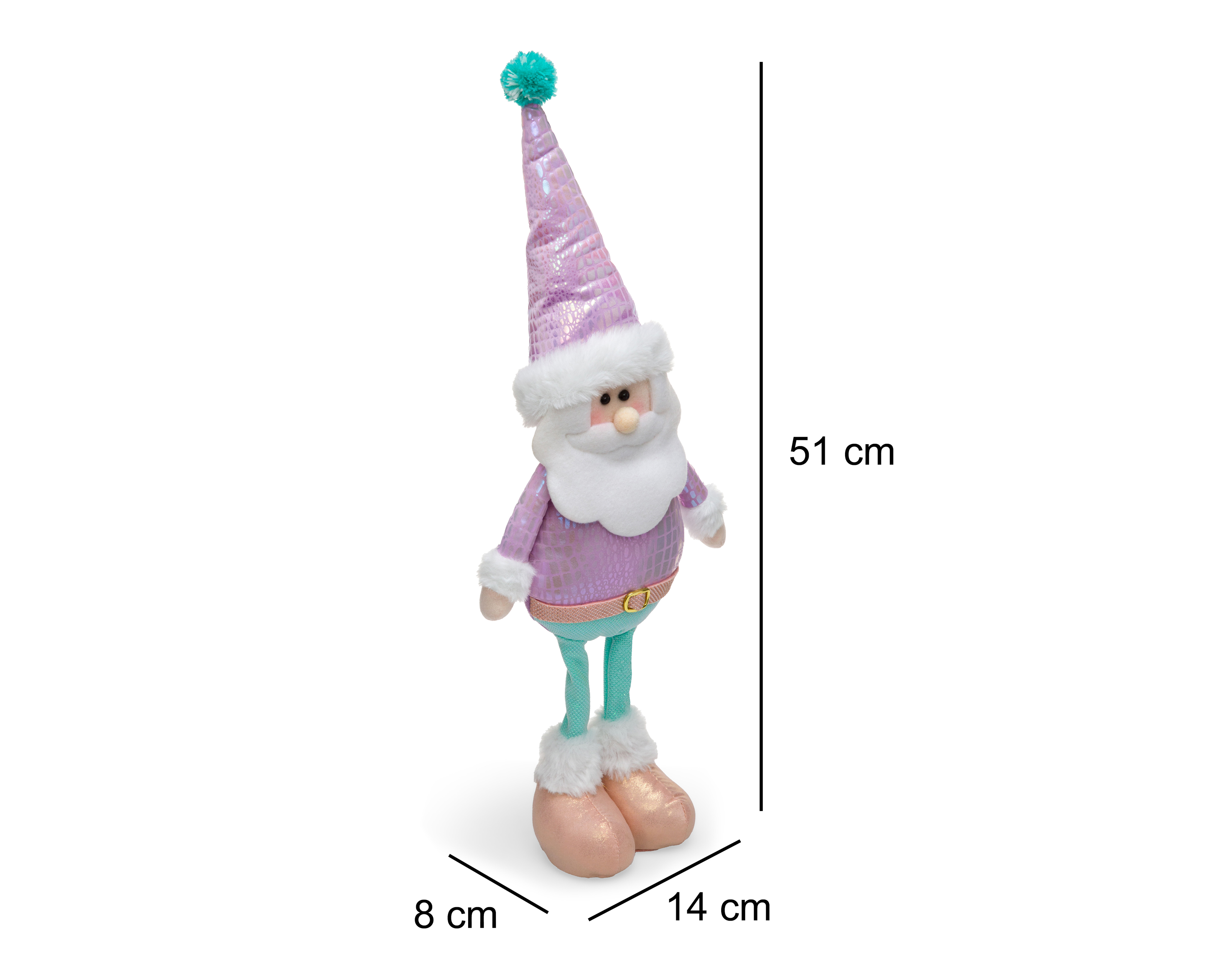 Foto 6 | Foto 6 | Figura Decorativa Navideña Santa Fantasy de Poliéster