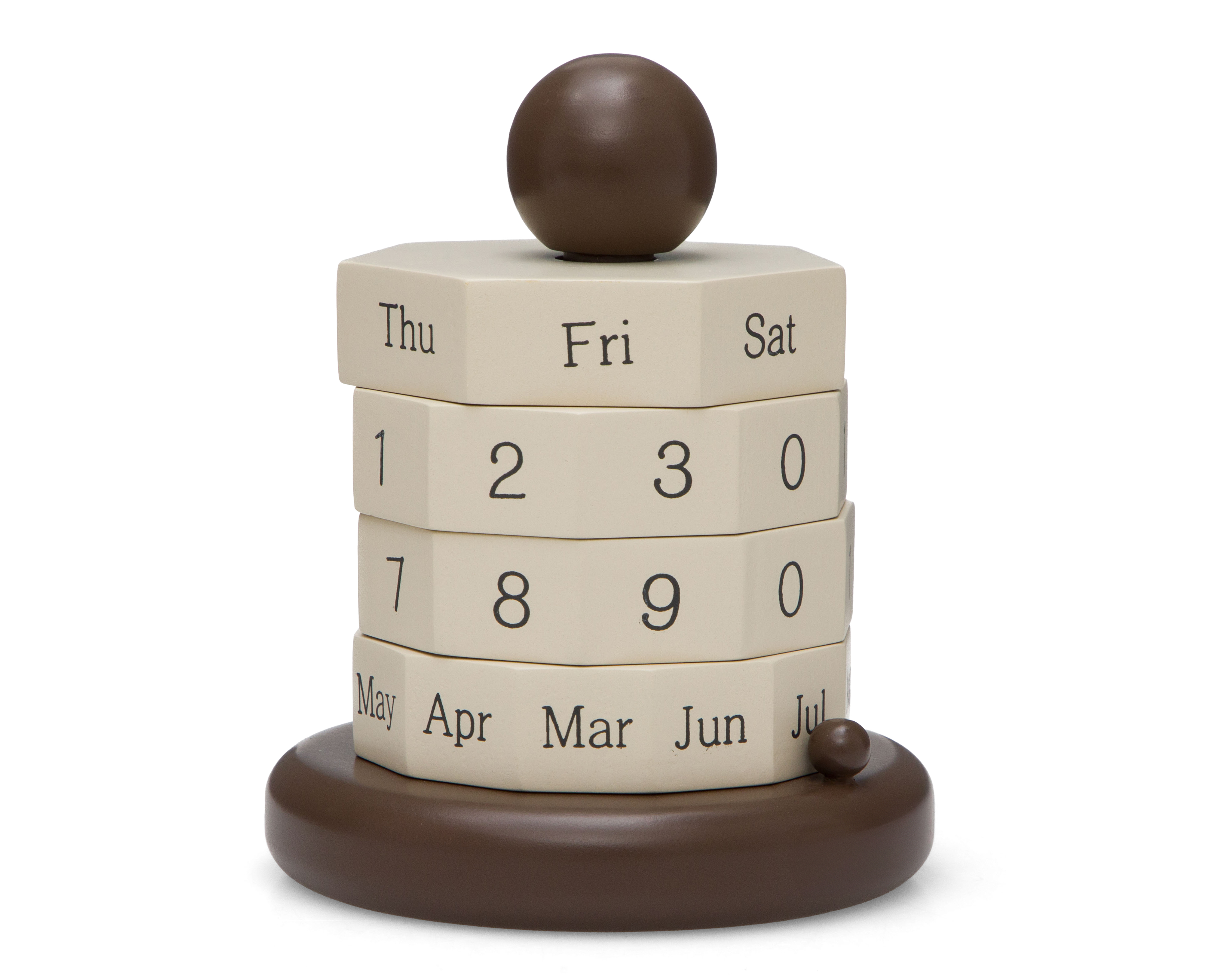 Foto 1 | Foto 1 | Figura Decorativa de Calendario Alfa de Madera