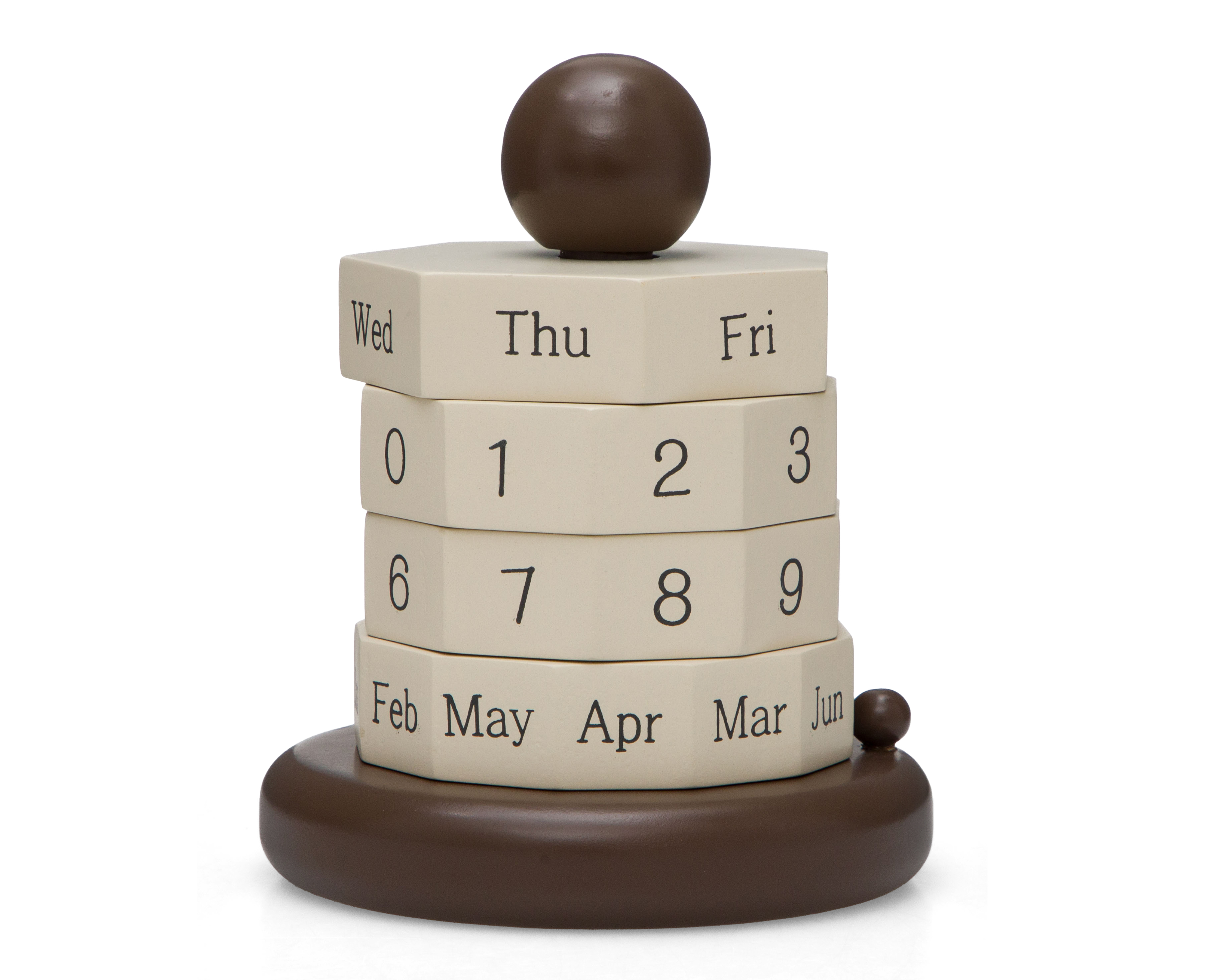 Foto 2 | Foto 2 | Figura Decorativa de Calendario Alfa de Madera