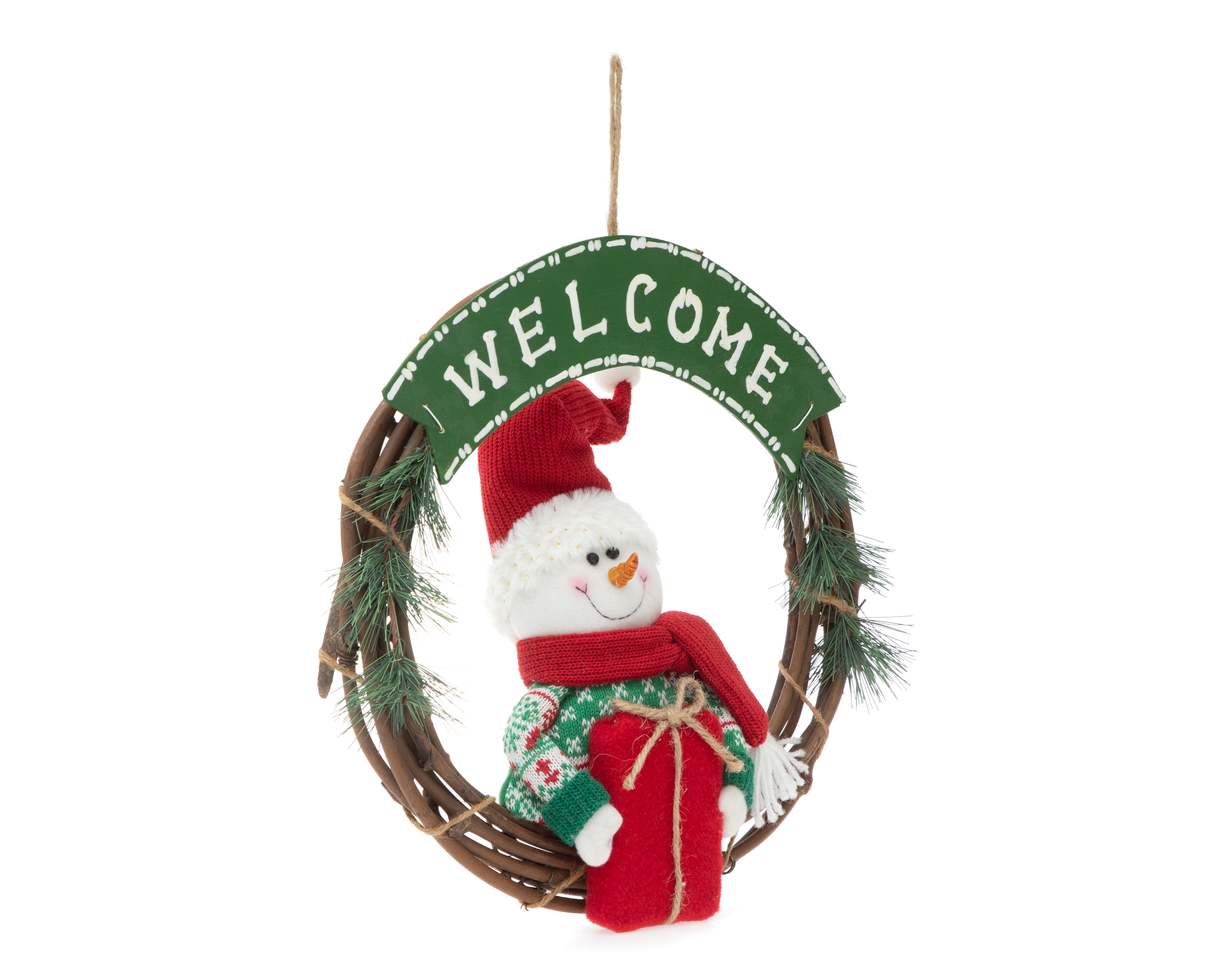 Corona de Navidad Snowdoor de Madera