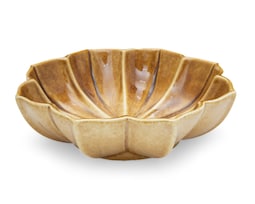 Charola Decorativa de Flor Bhrigu de Cerámica