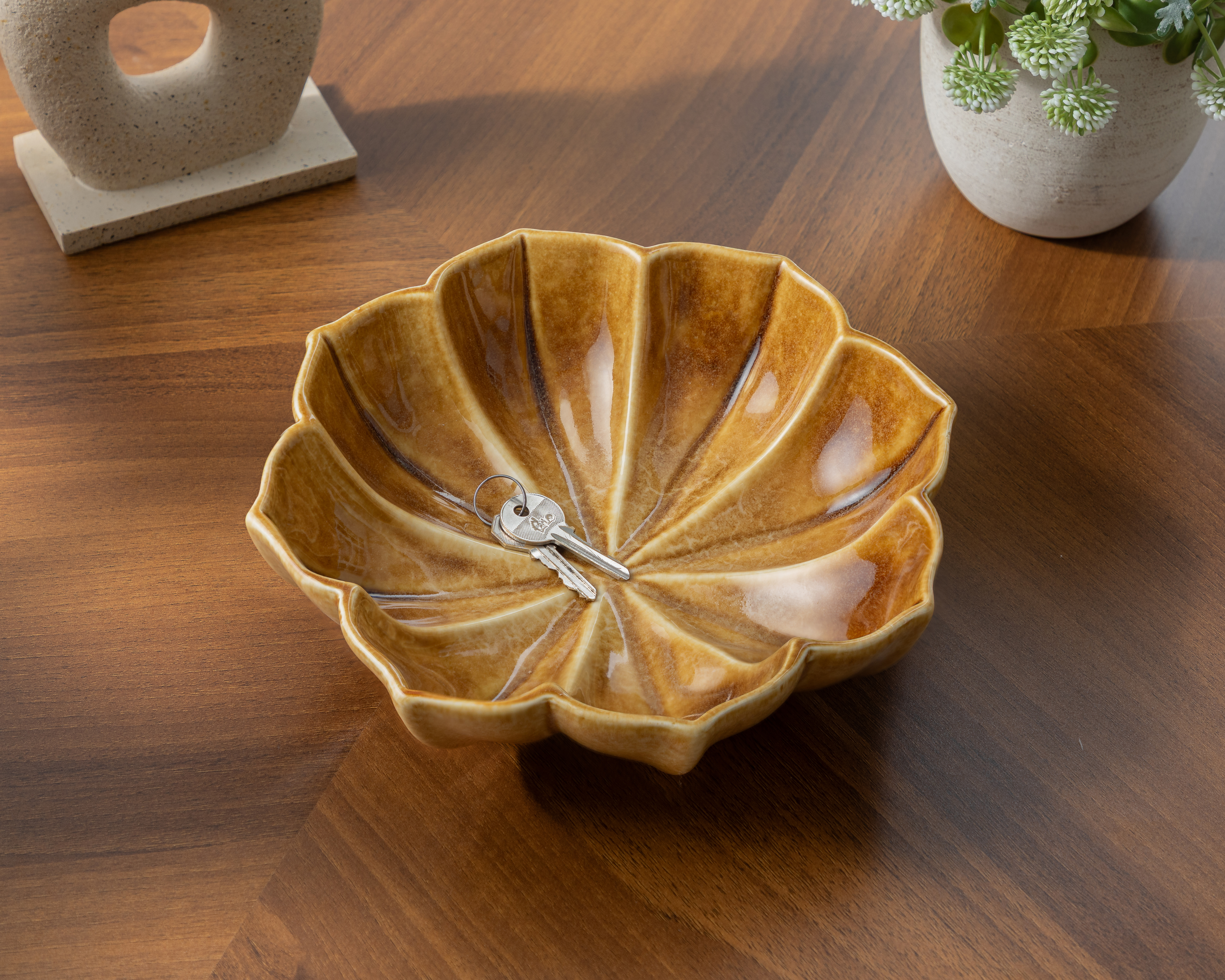 Foto 5 pulgar | Foto 4 | Charola Decorativa de Flor Bhrigu de Cerámica