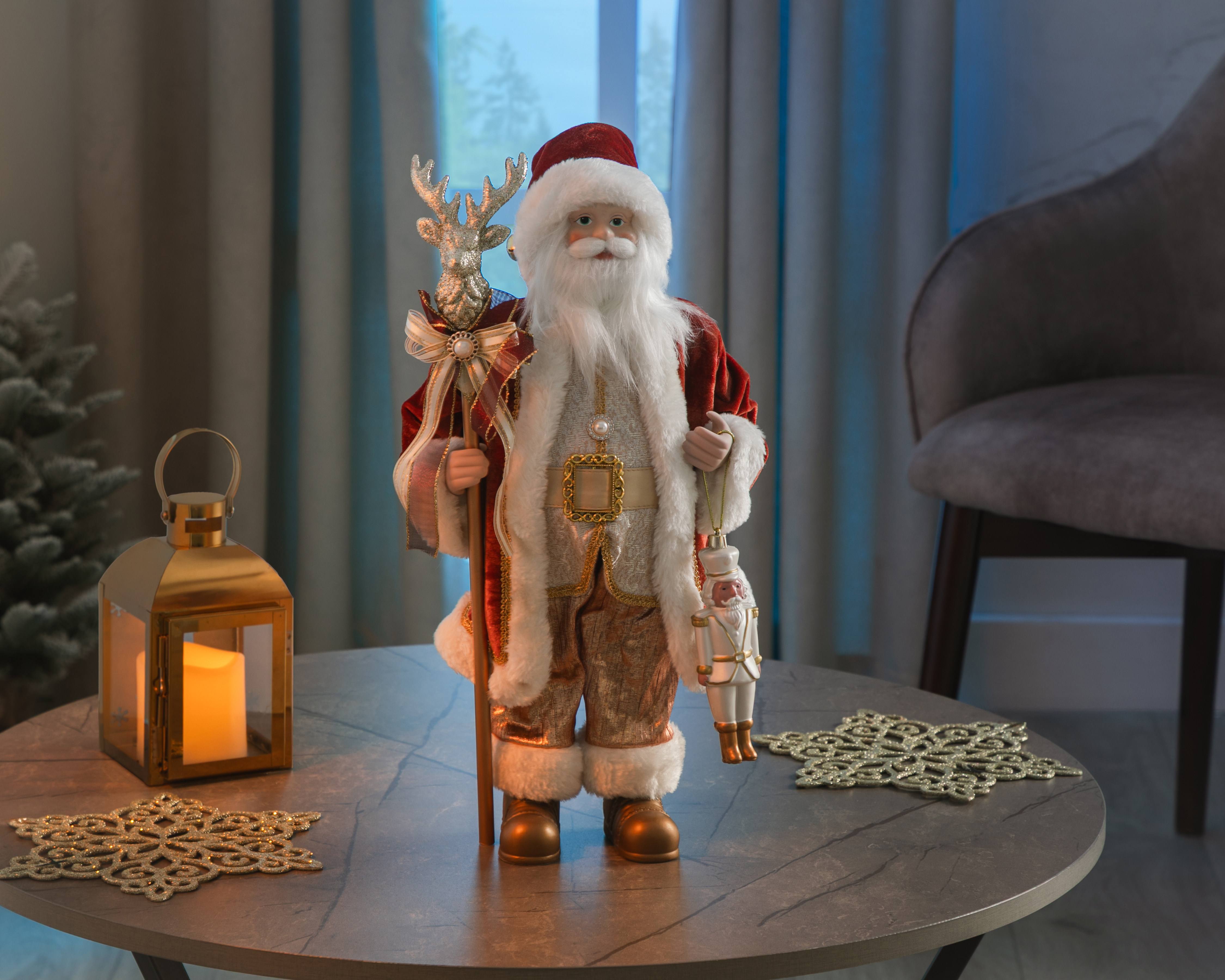 Foto 5 | Foto 5 | Figura Decorativa Navideña Santa Craft de Plástico