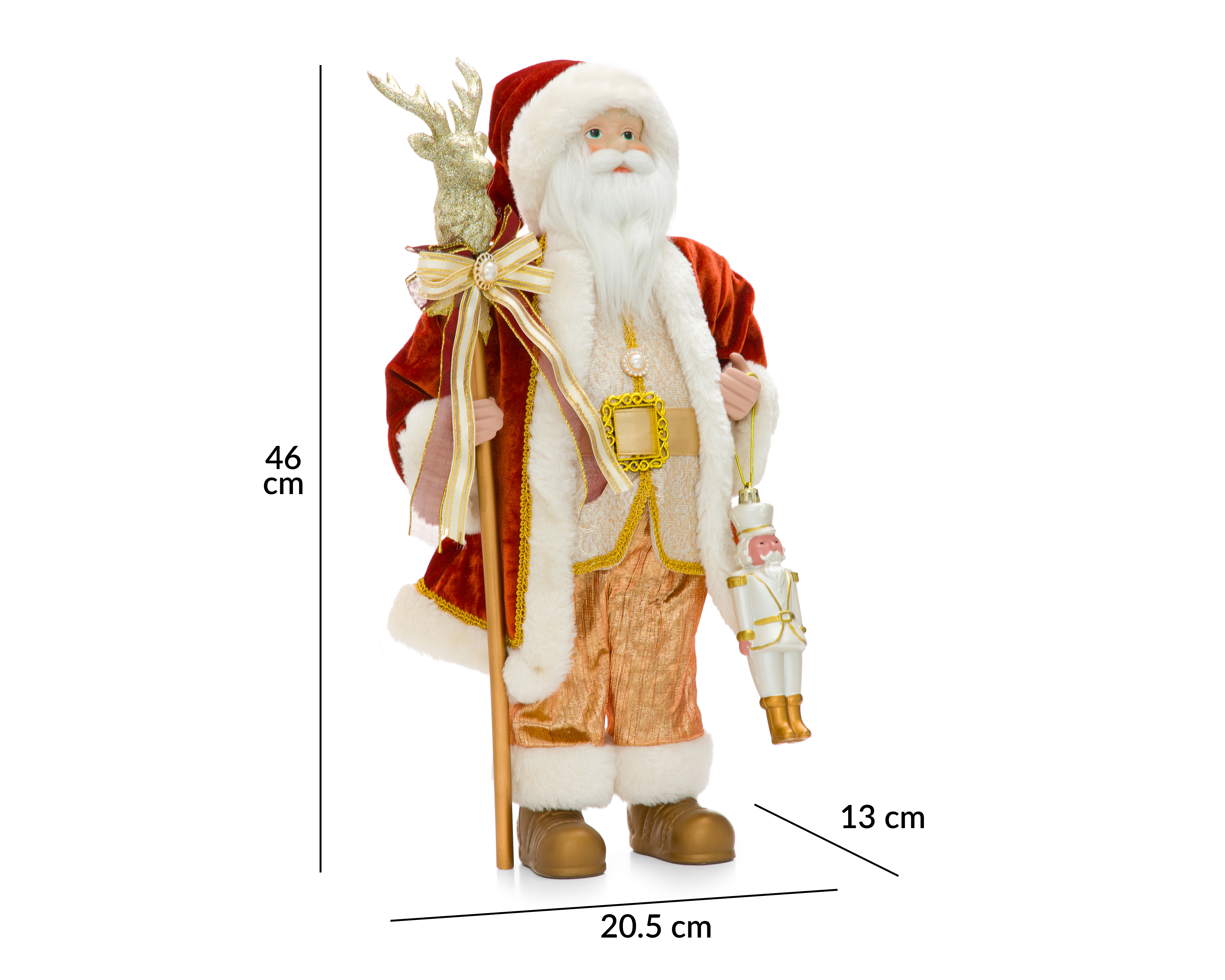 Foto 7 pulgar | Foto 6 | Figura Decorativa Navideña Santa Craft de Plástico