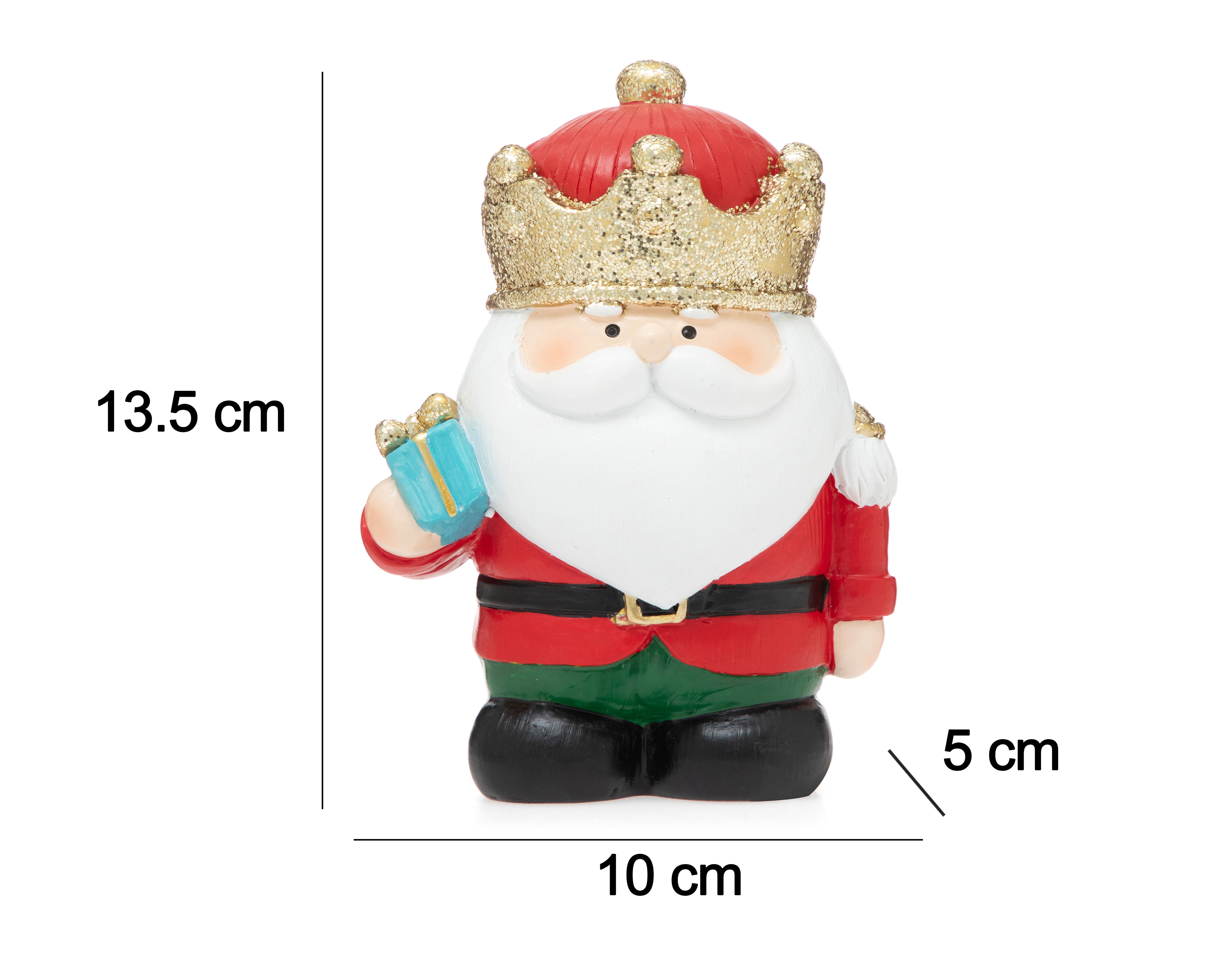 Foto 6 | Foto 6 | Figura Decorativa de Navidad Santa King de Poliresina