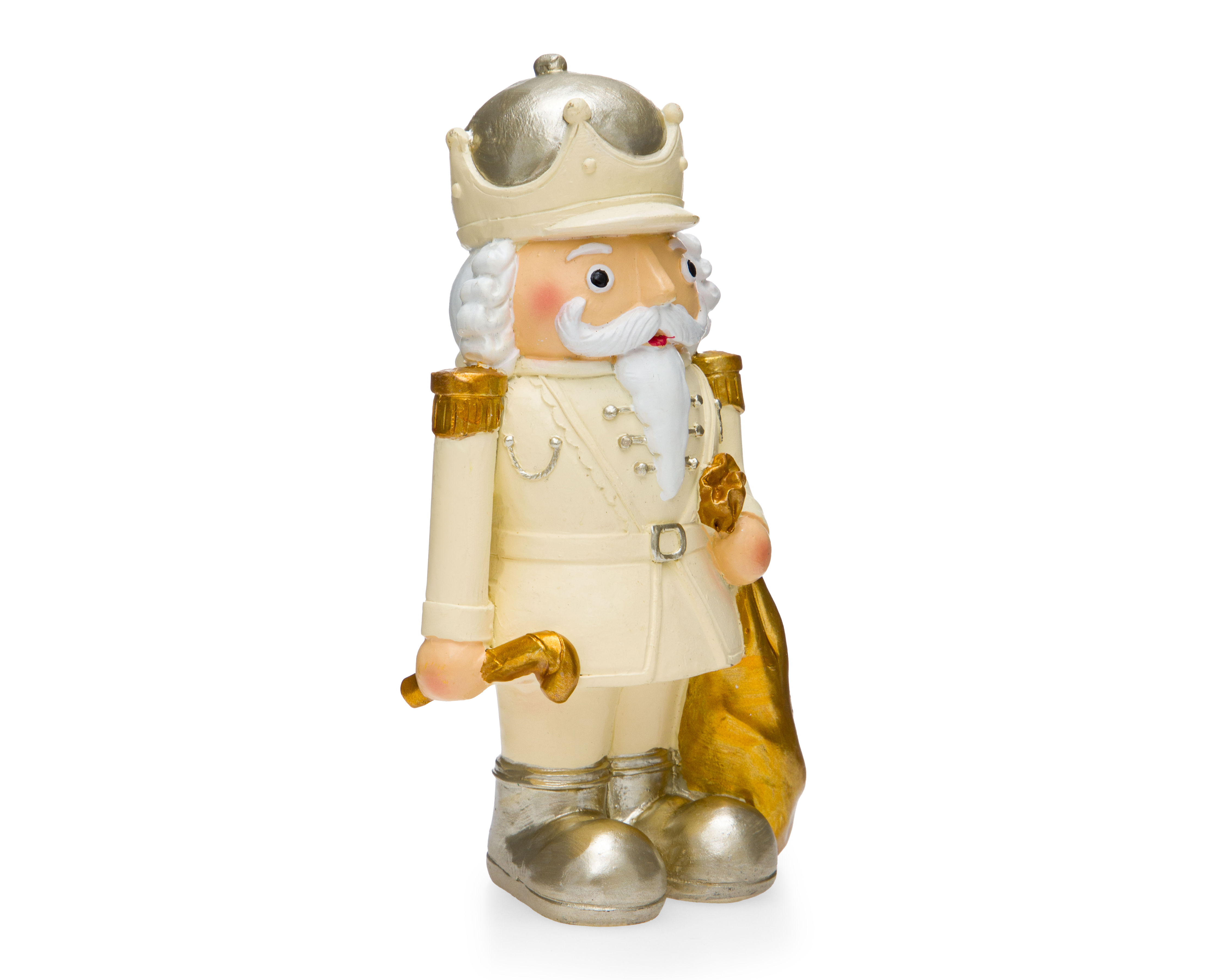 Figura Decorativa Cascanueces de Navidad Golden Nut de Resina