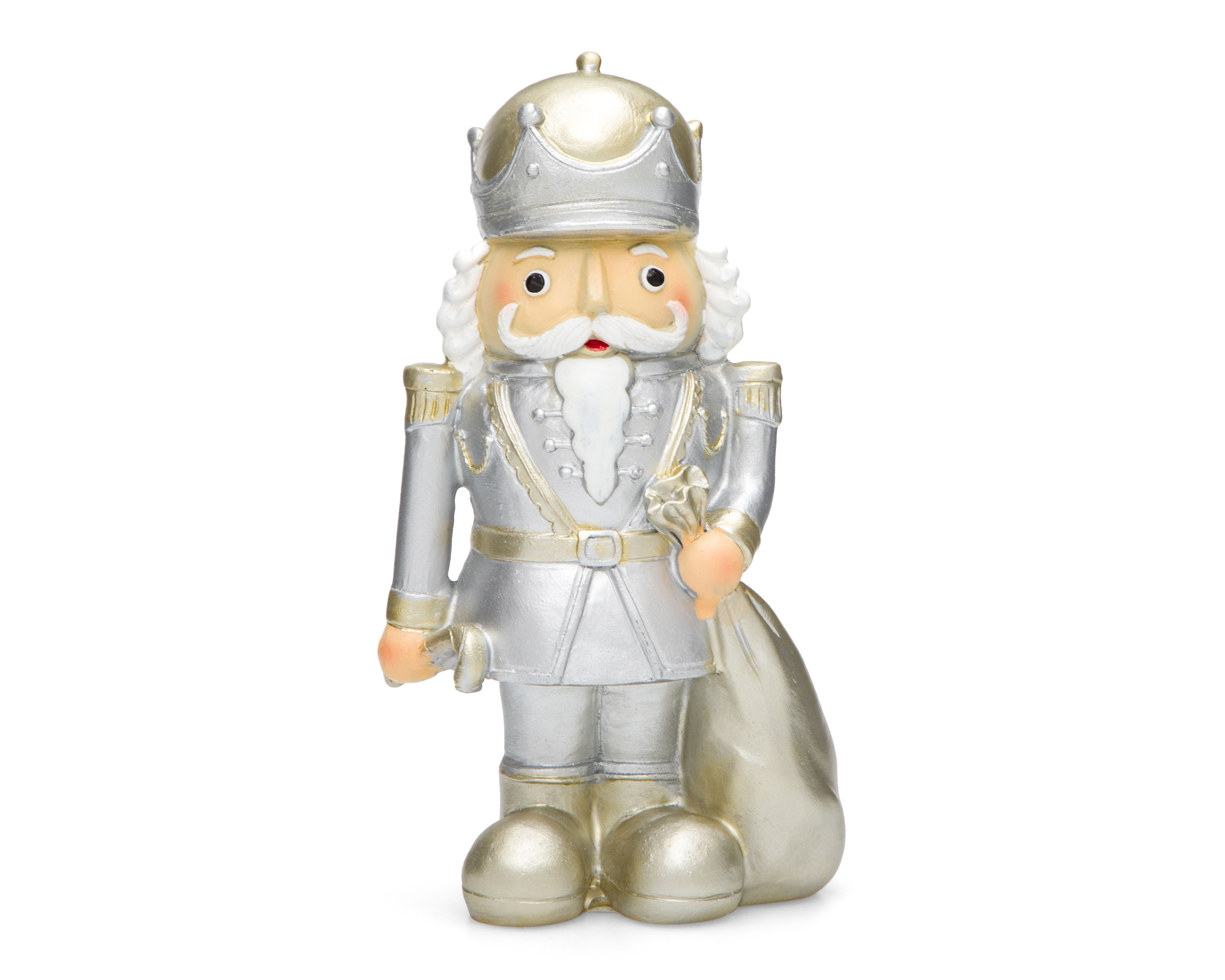 Foto 4 pulgar | Foto 3 | Figura Decorativa de Cascanueces de Navidad Silver Nut de Resina