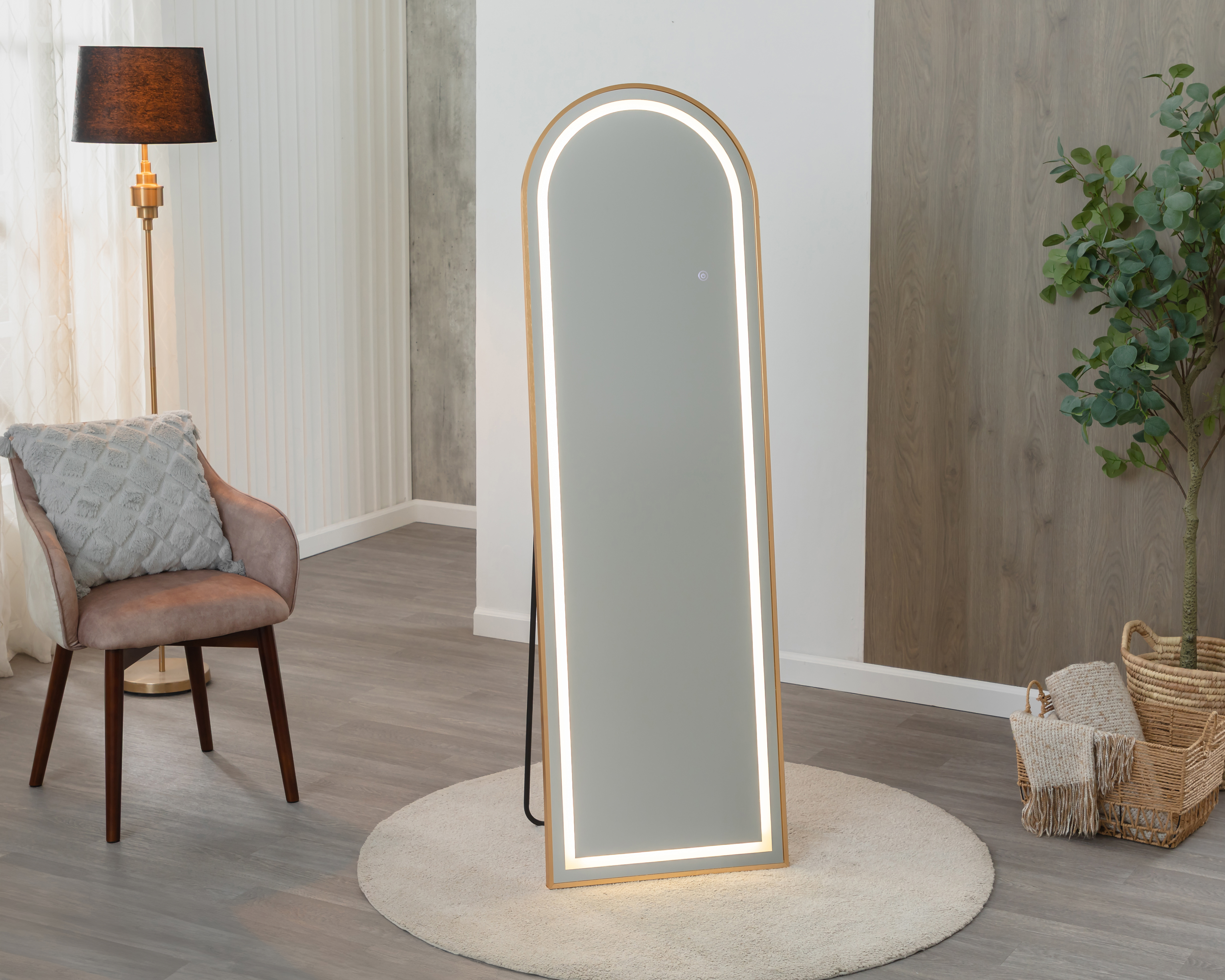Espejo de Piso de Arco Yellio 50.8 x 163 cm