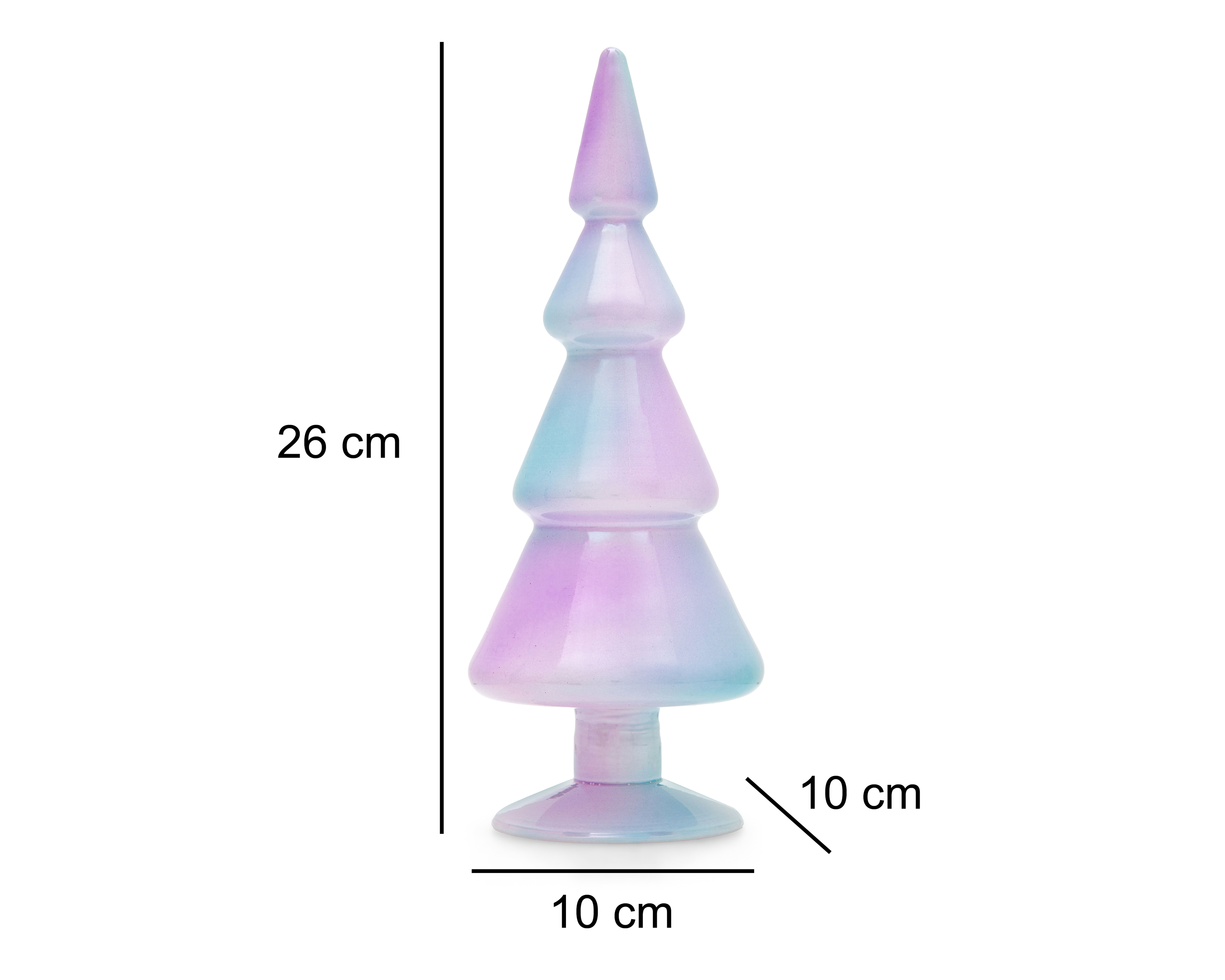 Foto 6 pulgar | Foto 5 | Escultura de Pino de Navidad Árbol Tornasol de Vidrio