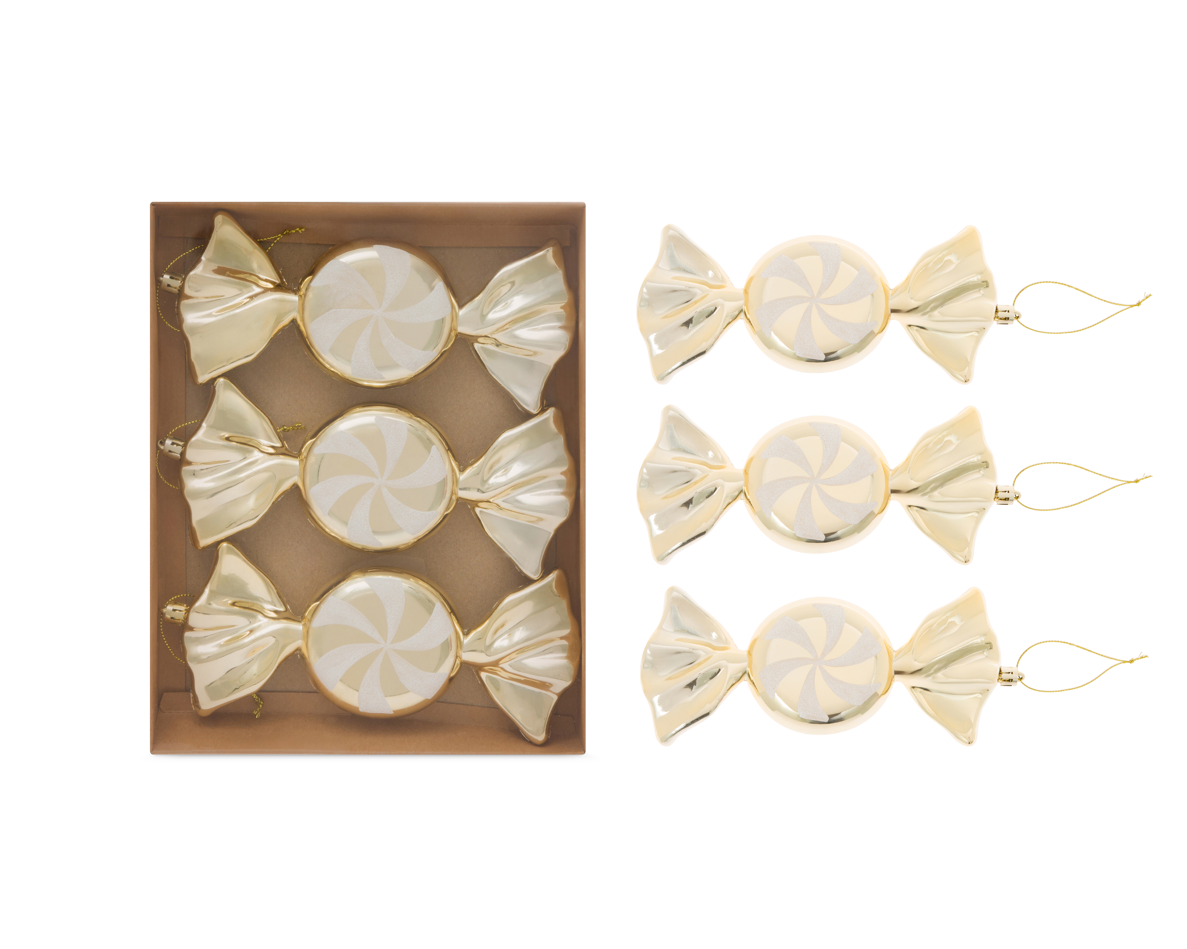 Accesorios para Árbol Starhaus Gold Caramelos 3 Piezas