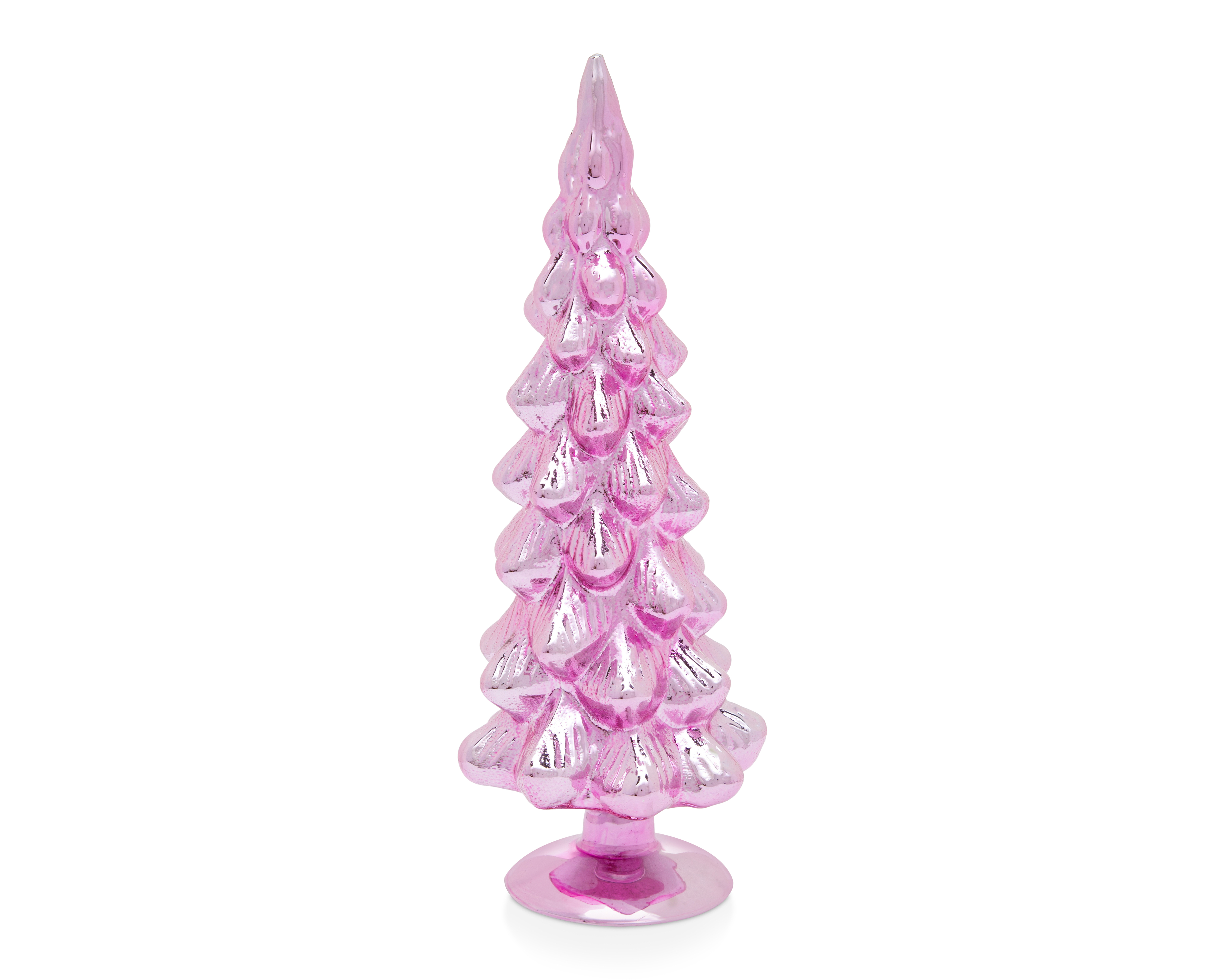 Escultura de Pino de Navidad Pinky 2 de Vidrio