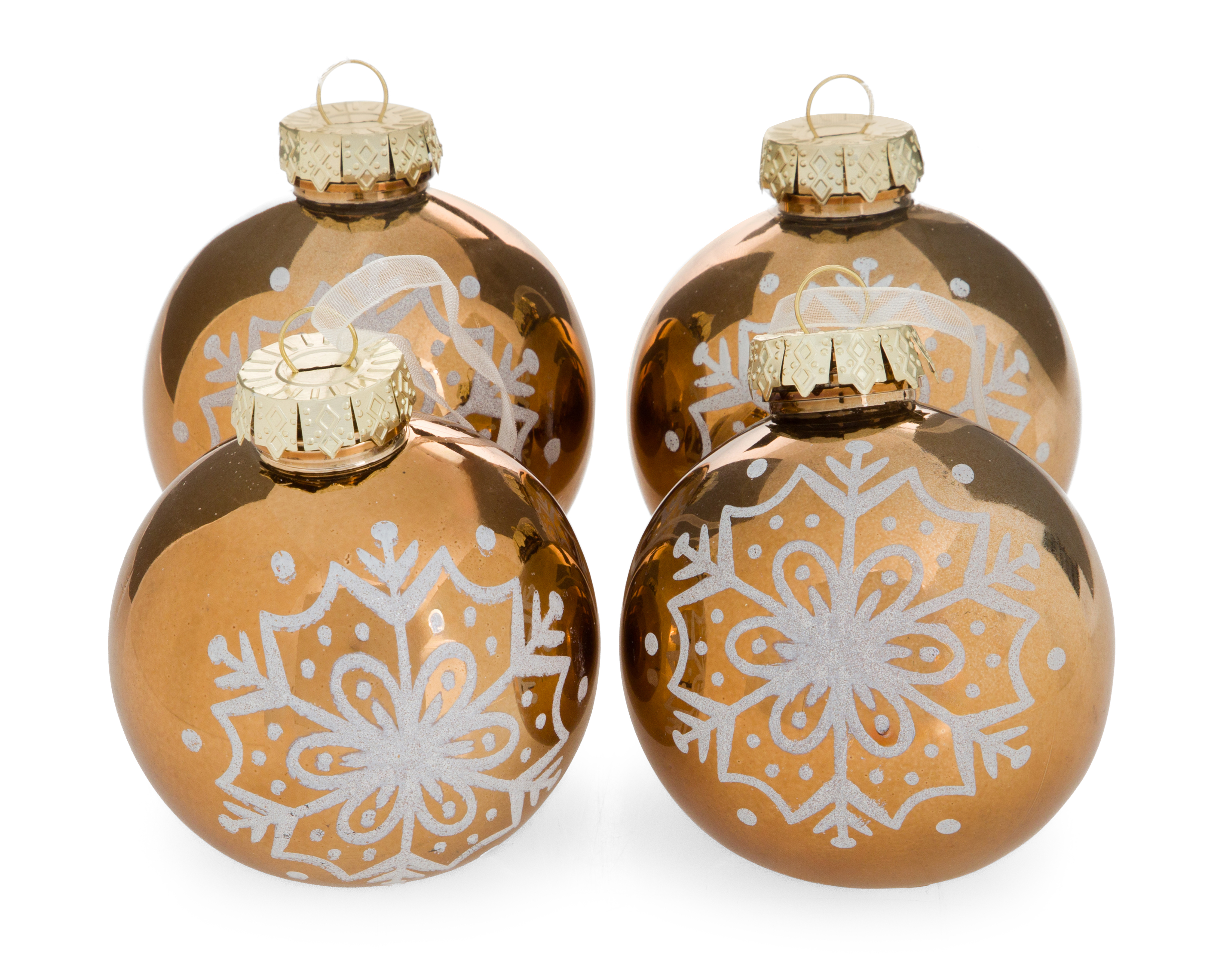 Foto 2 | Foto 2 | Esferas Navideñas Goldie Snow 4 Piezas