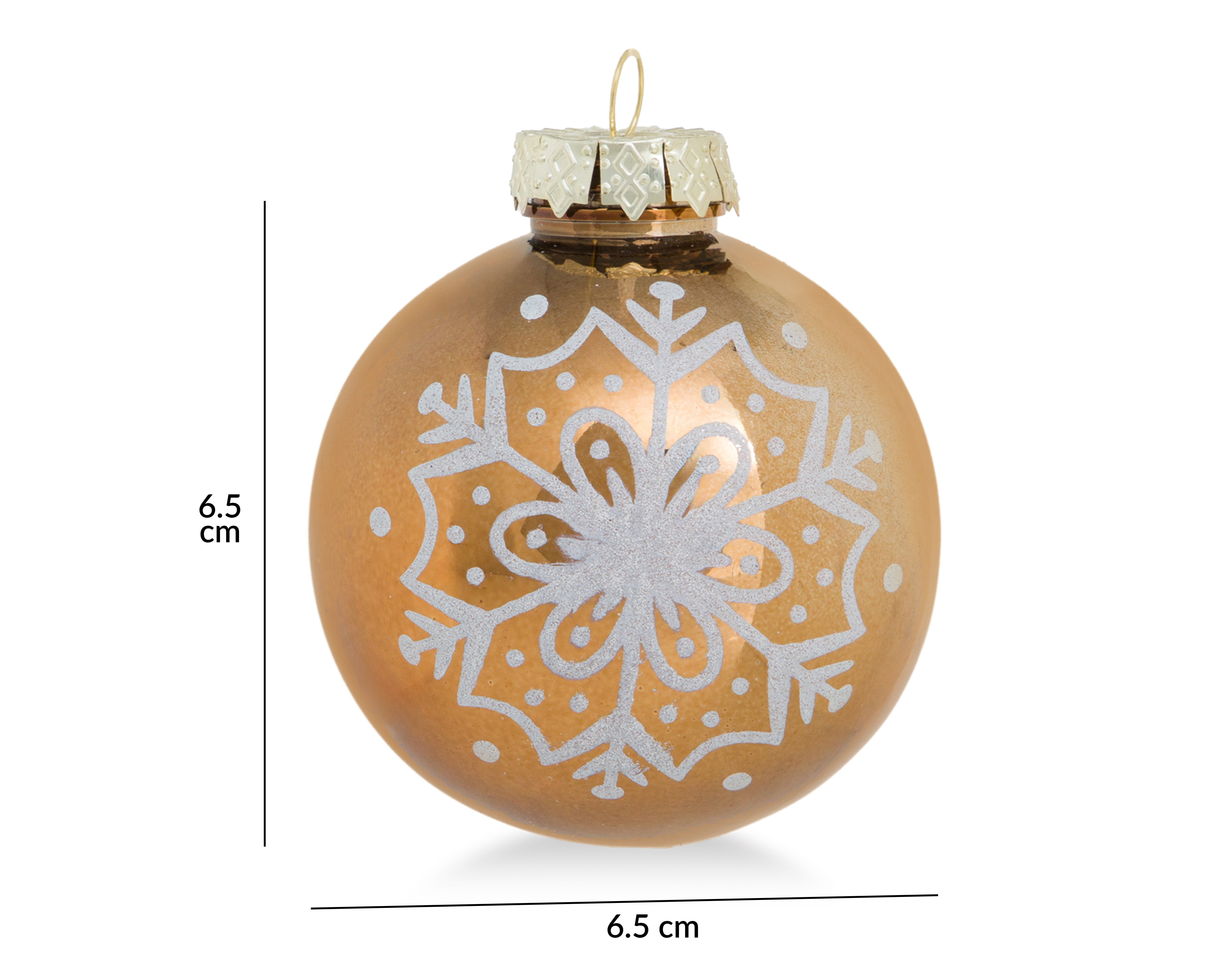 Foto 5 | Foto 5 | Esferas Navideñas Goldie Snow 4 Piezas