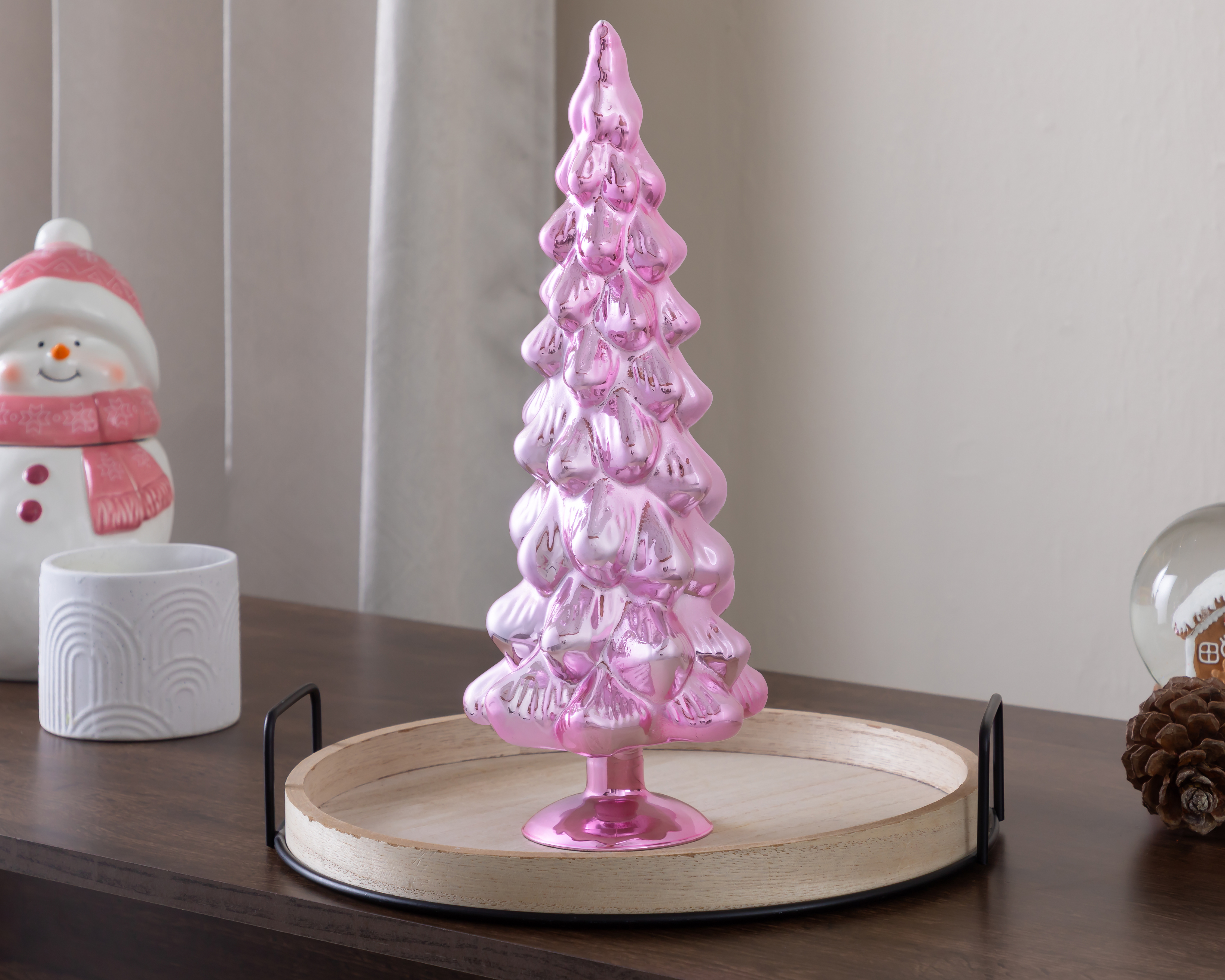Foto 5 pulgar | Foto 4 | Escultura de Pino de Navidad Pinky 1 de Vidrio