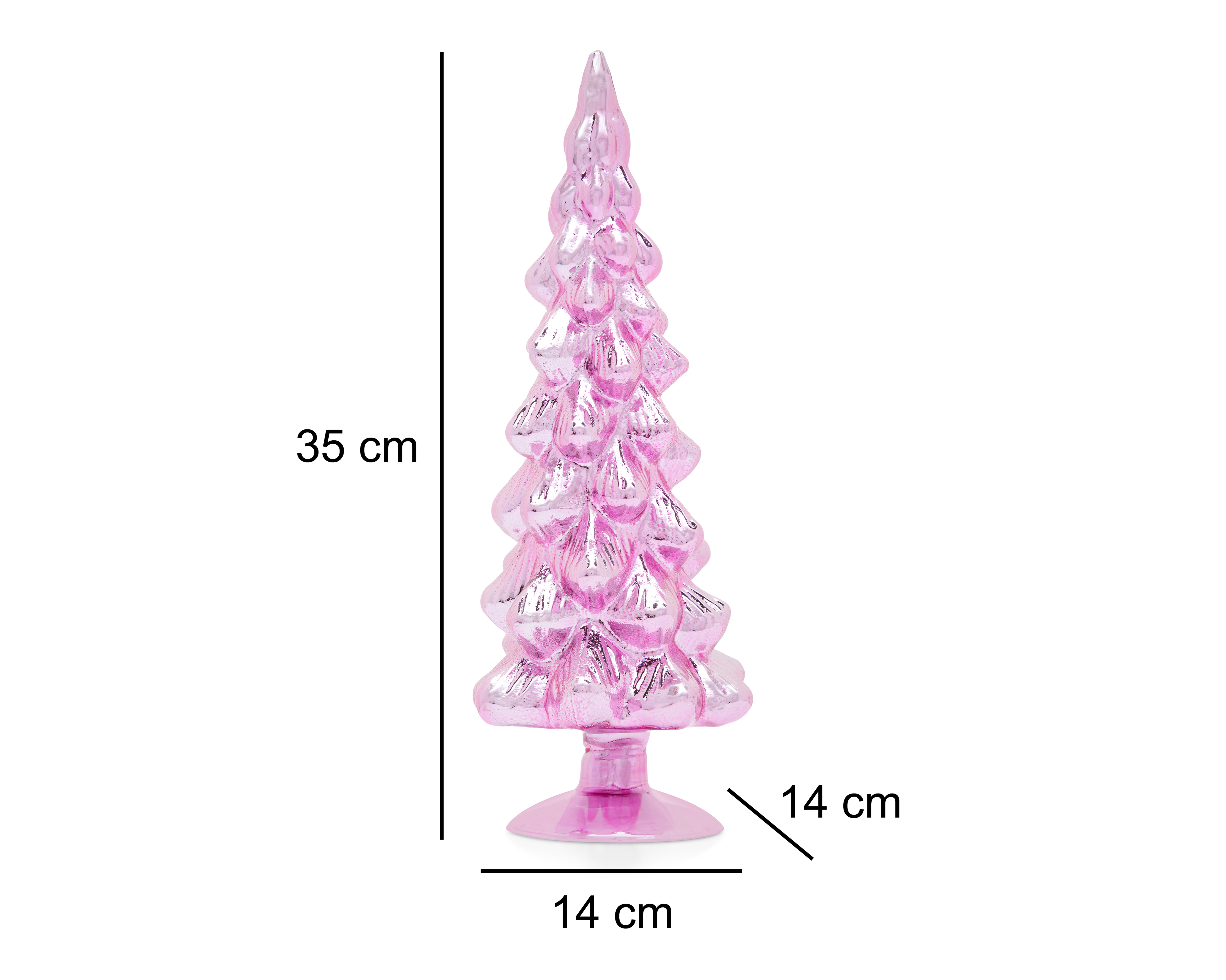 Foto 5 | Foto 5 | Escultura de Pino de Navidad Pinky 1 de Vidrio