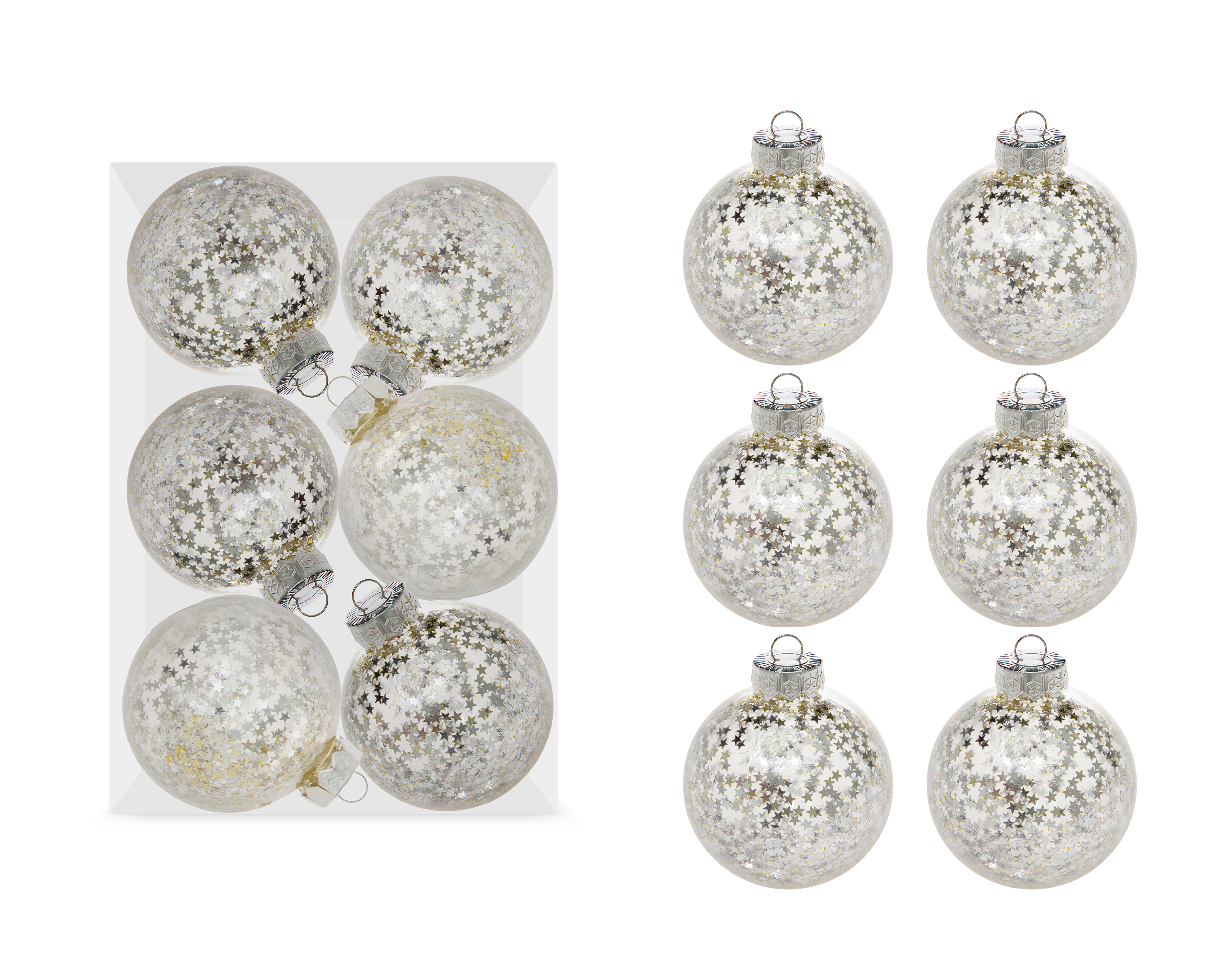 Esferas Navideñas Star 6 Piezas