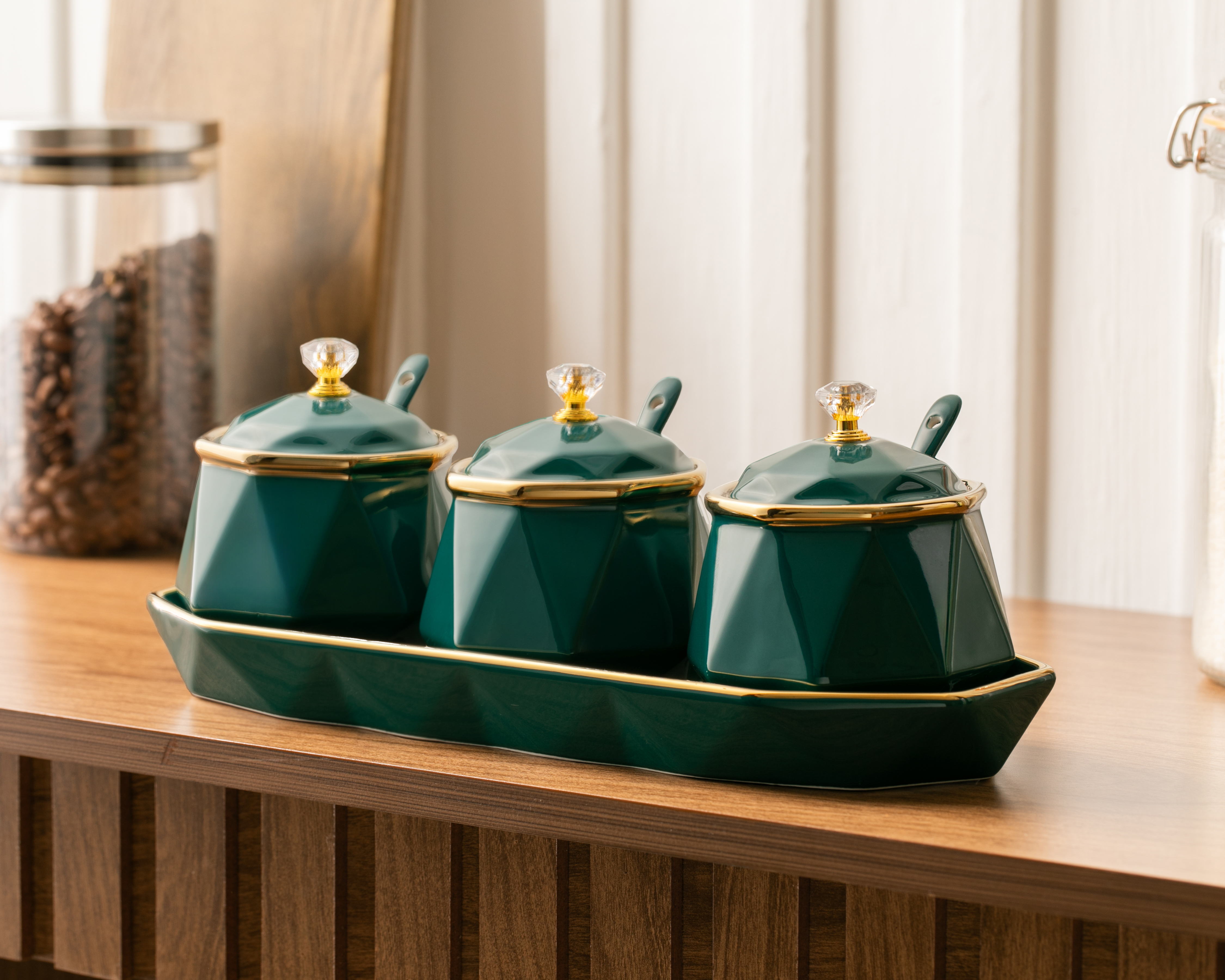 Foto 4 | Foto 4 | Contenedor de Cerámica Starhaus 350 ml 3 Piezas