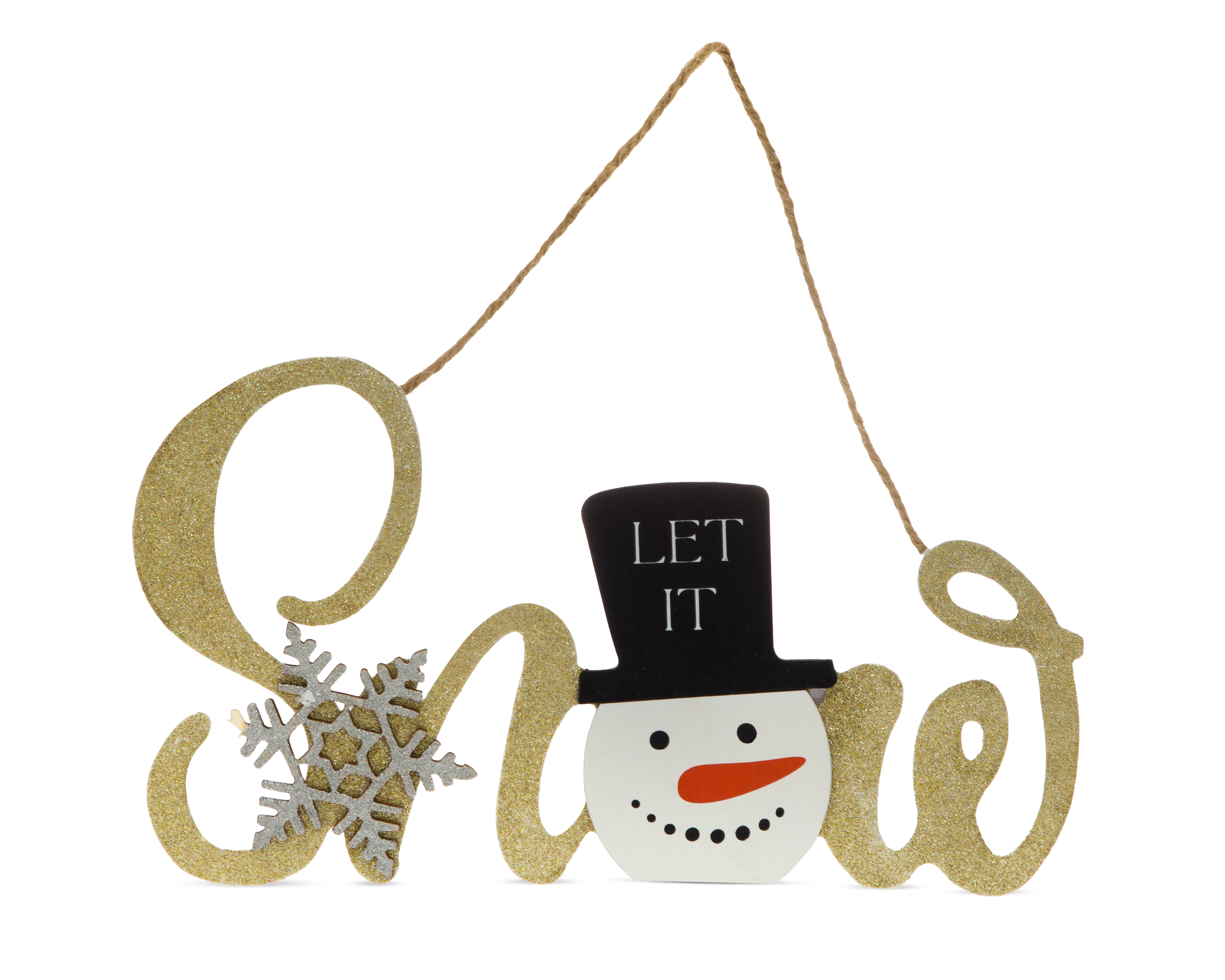 Foto 4 pulgar | Foto 3 | Letrero Decorativo de Navidad Snow Friend de Madera