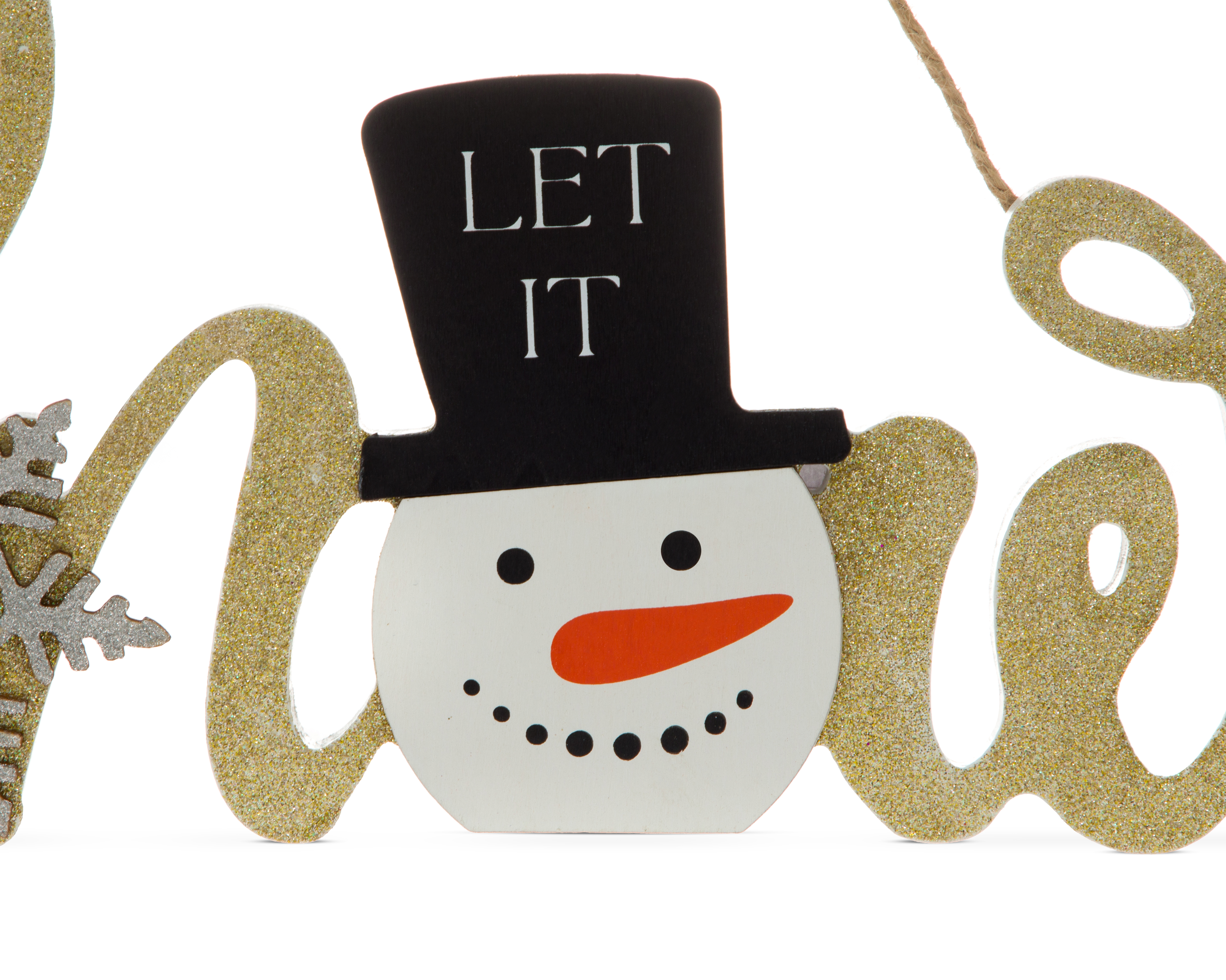 Foto 5 pulgar | Foto 4 | Letrero Decorativo de Navidad Snow Friend de Madera