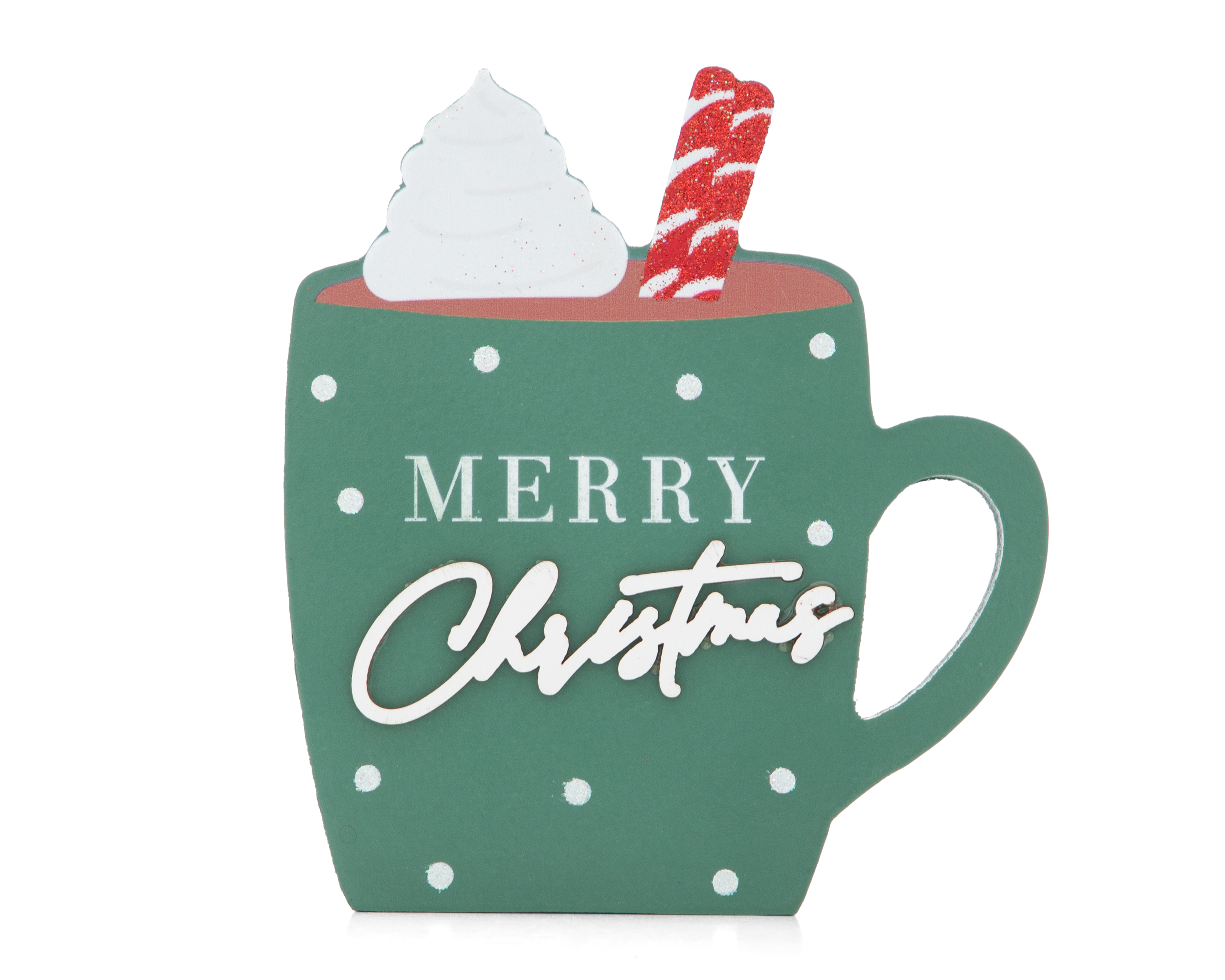 Foto 2 | Foto 2 | Figura Decorativa de Taza Navideña Hot Coco de Madera