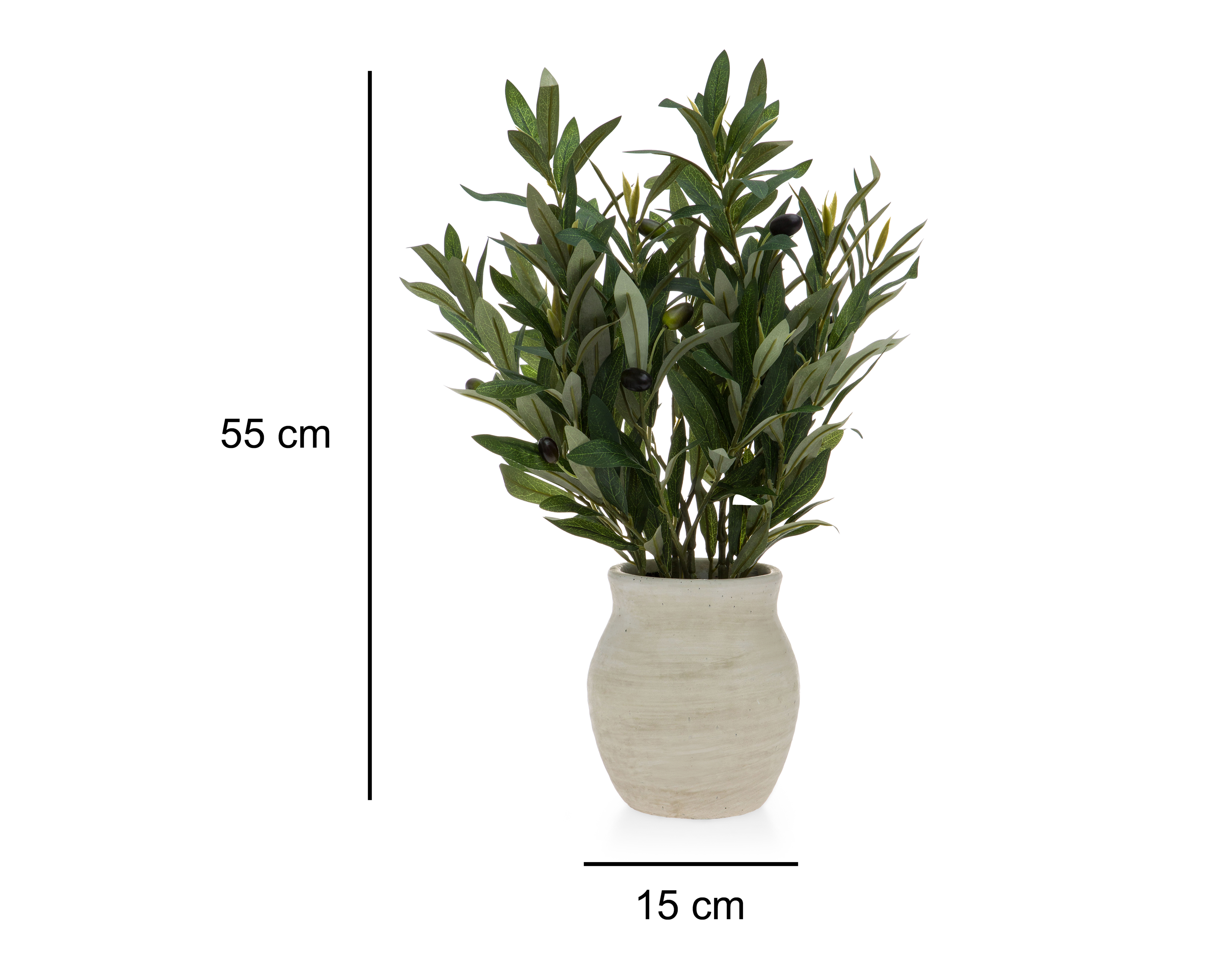 Foto 5 | Foto 5 | Olivo Artificial con Maceta Starhaus 55 cm