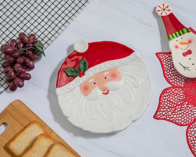 Foto 4 | Foto 5 | Charola Decorativa de Navidad Santa Plate L de Cerámica